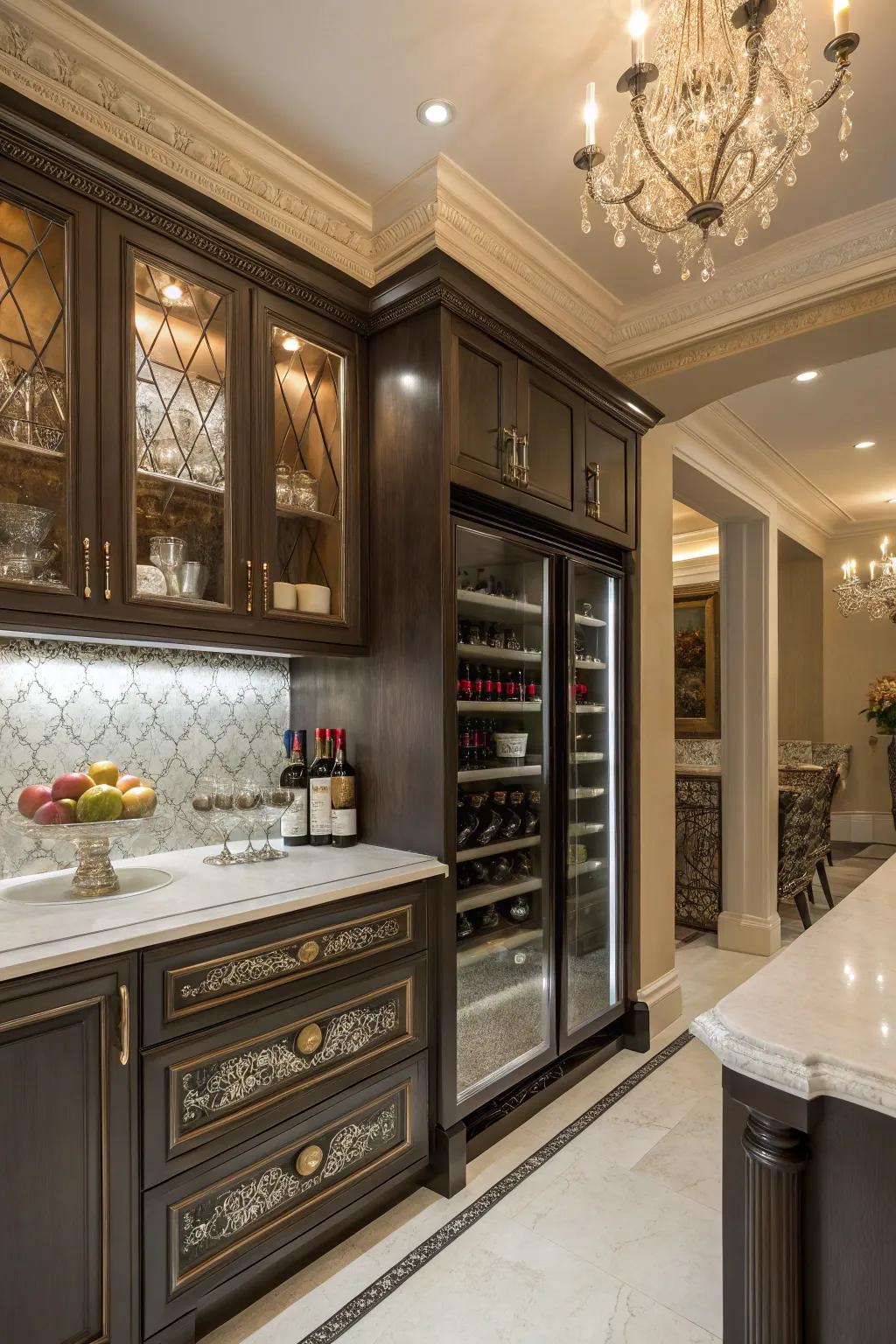 A Butler’s pantry adds luxury and functionality to your home.