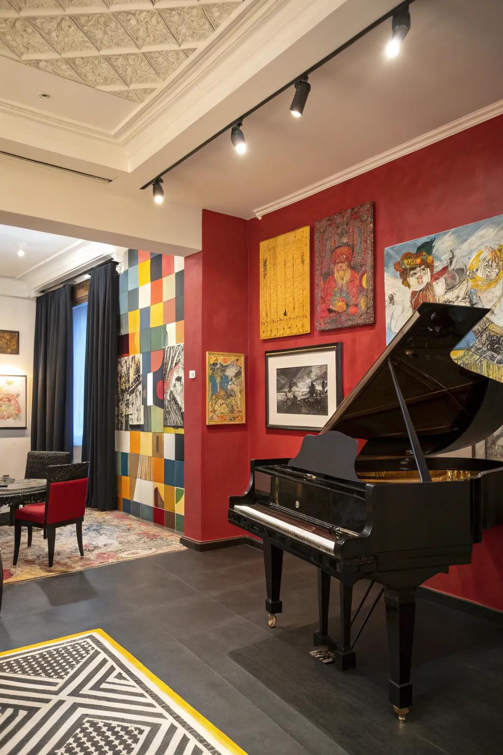 Surprise elements add interest and spark conversation in the area.