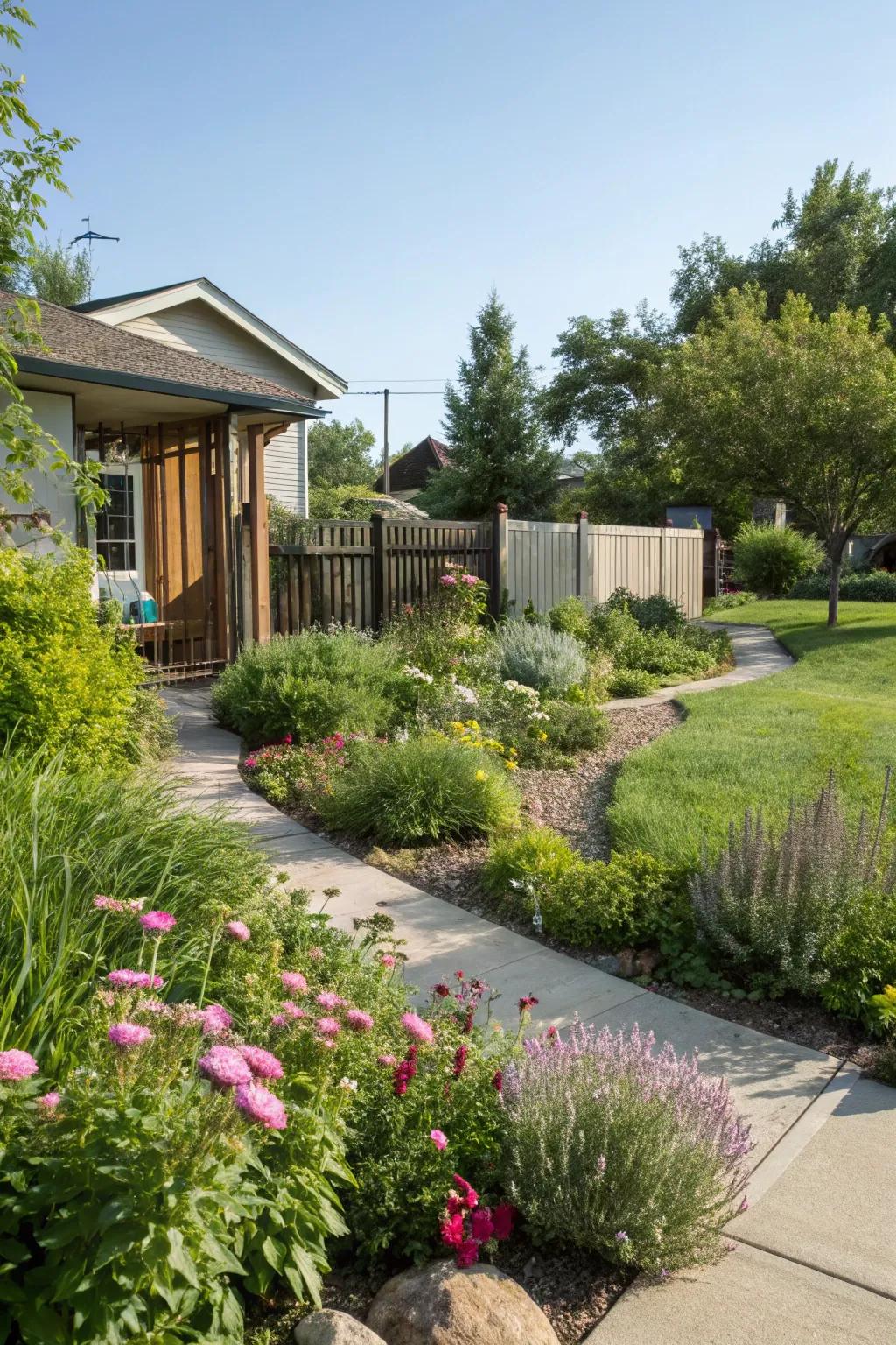 Indigenous plants flourish naturally with ease.