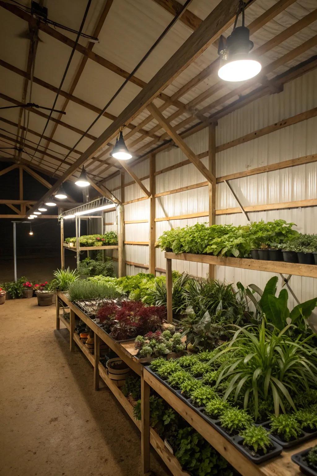 Cultivate plant inside a nursery.