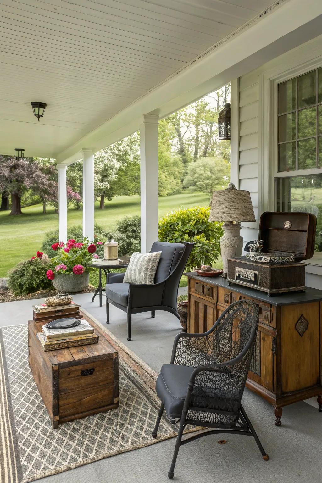 An eclectic mix of styles showcases personality.