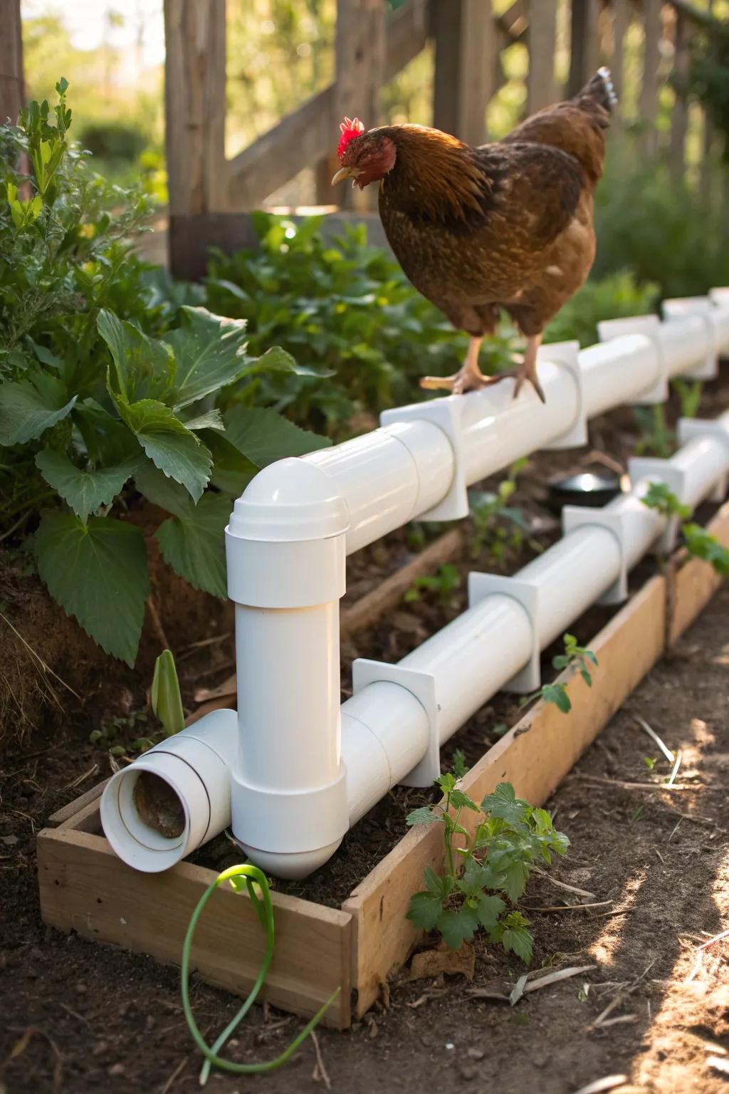Revolutionize your garden with this sleek PVC pipe chicken feeder – where simplicity meets innovation.