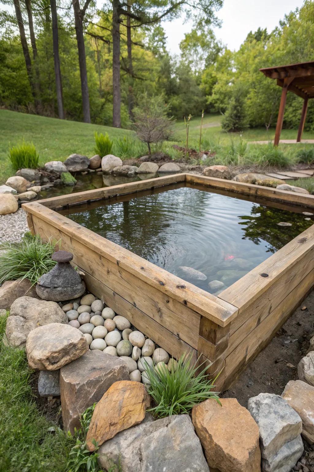 Build a setting for wildlife using thoughtful pond design.
