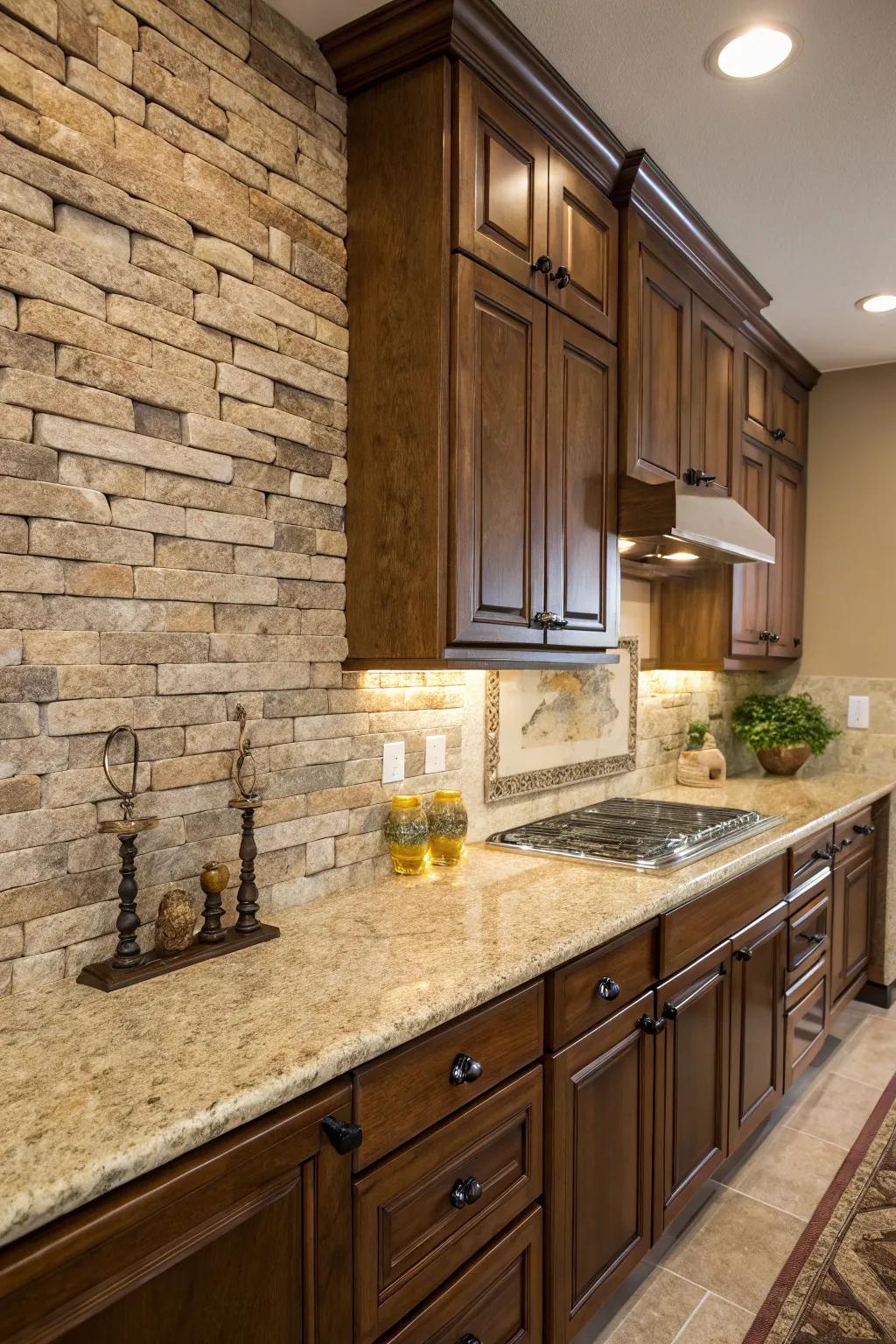 'Wall' texture introduces an industrial yet cozy look.