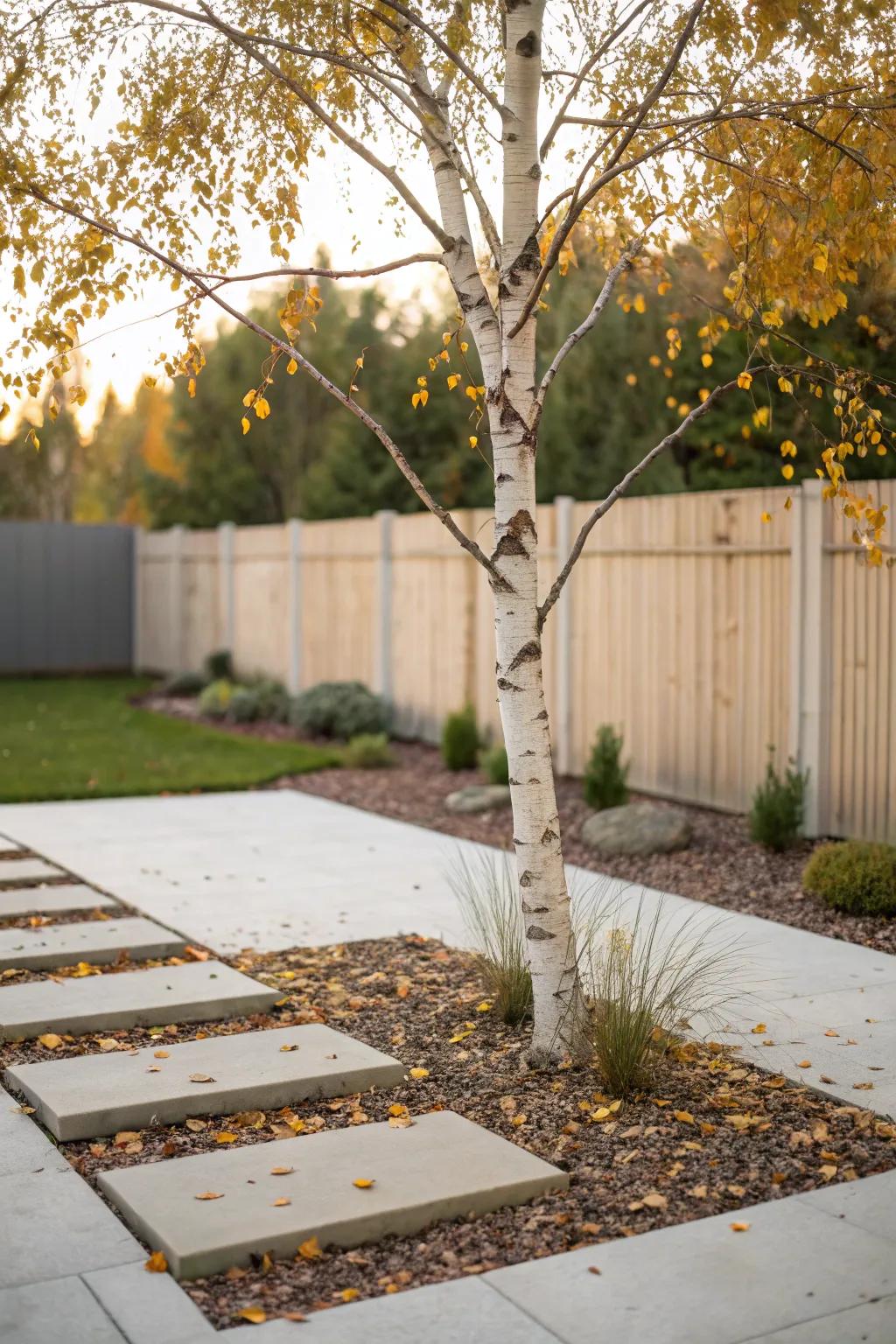 Embrace the changing seasons with a touch of elegance and simplicity in your garden design.