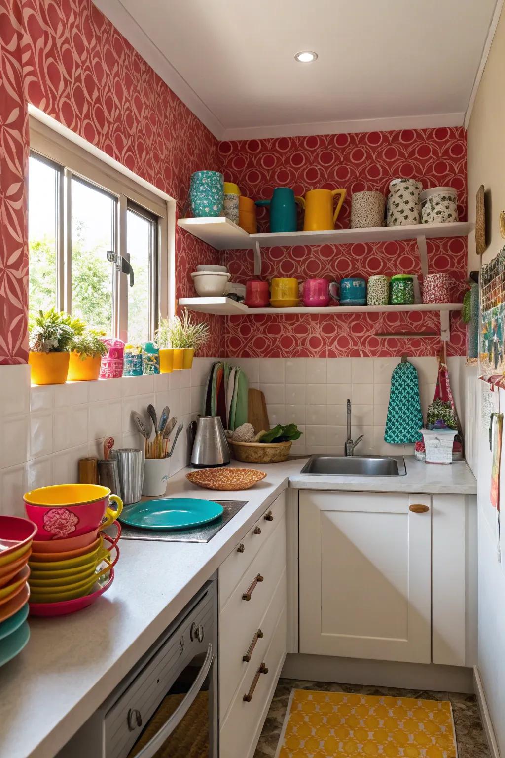 A pop of color can energize and personalize your kitchen.