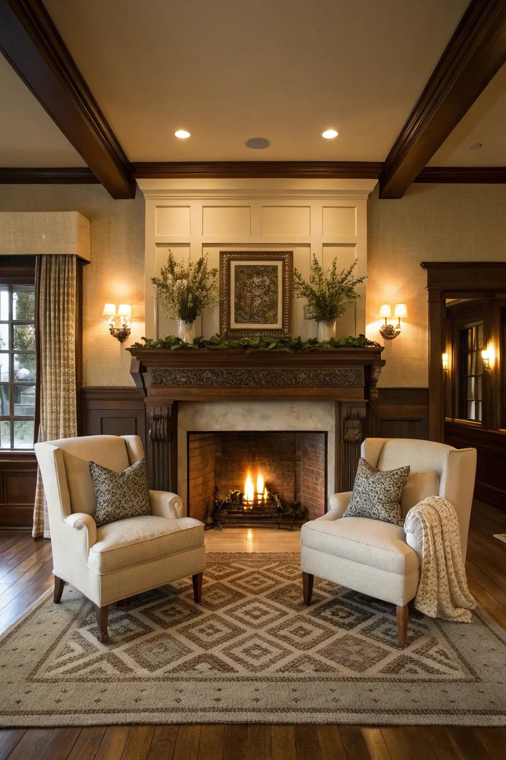 Symmetrical arrangements offer balance and equilibrium.