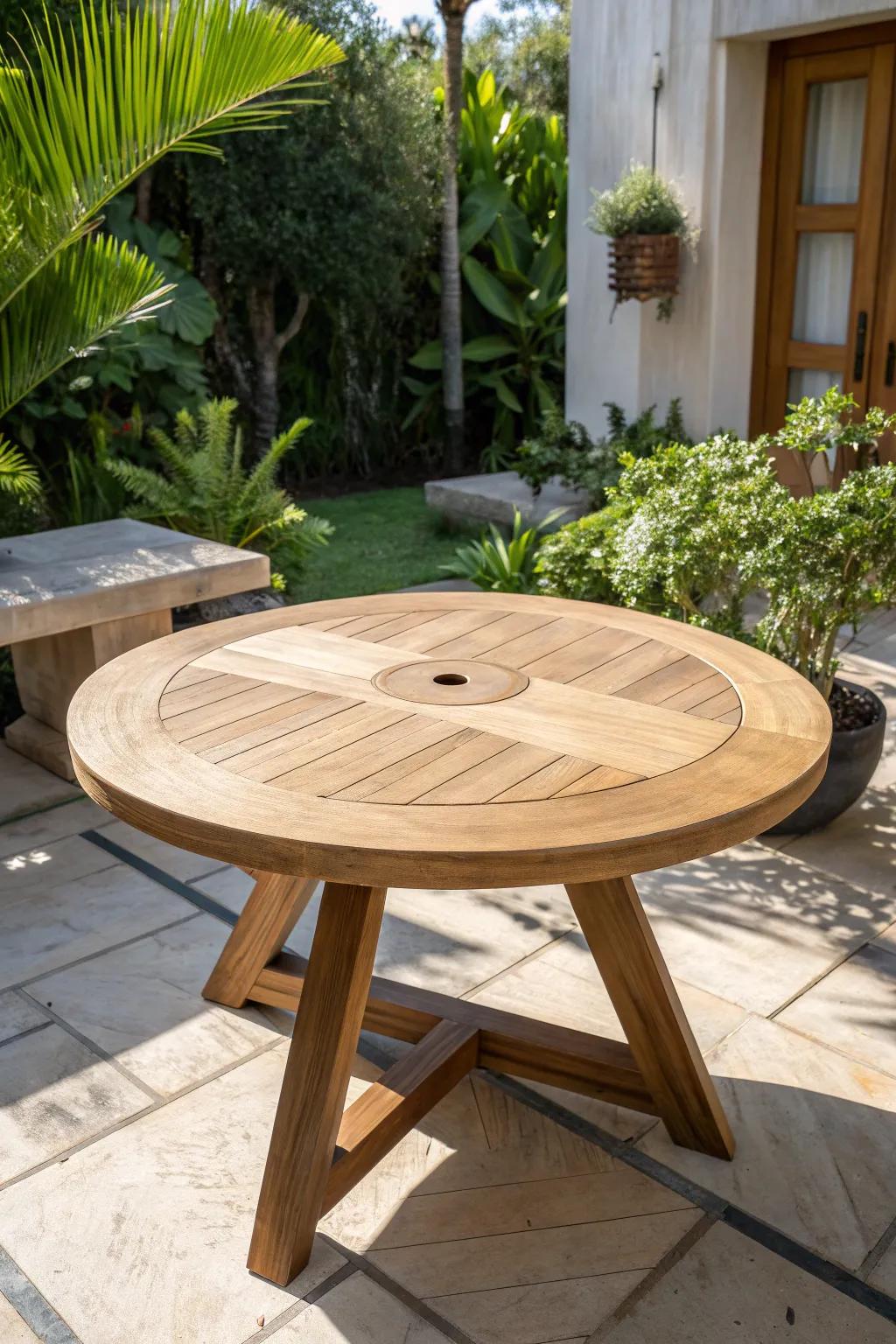 Seamless elegance: A custom table designed for beauty and function.