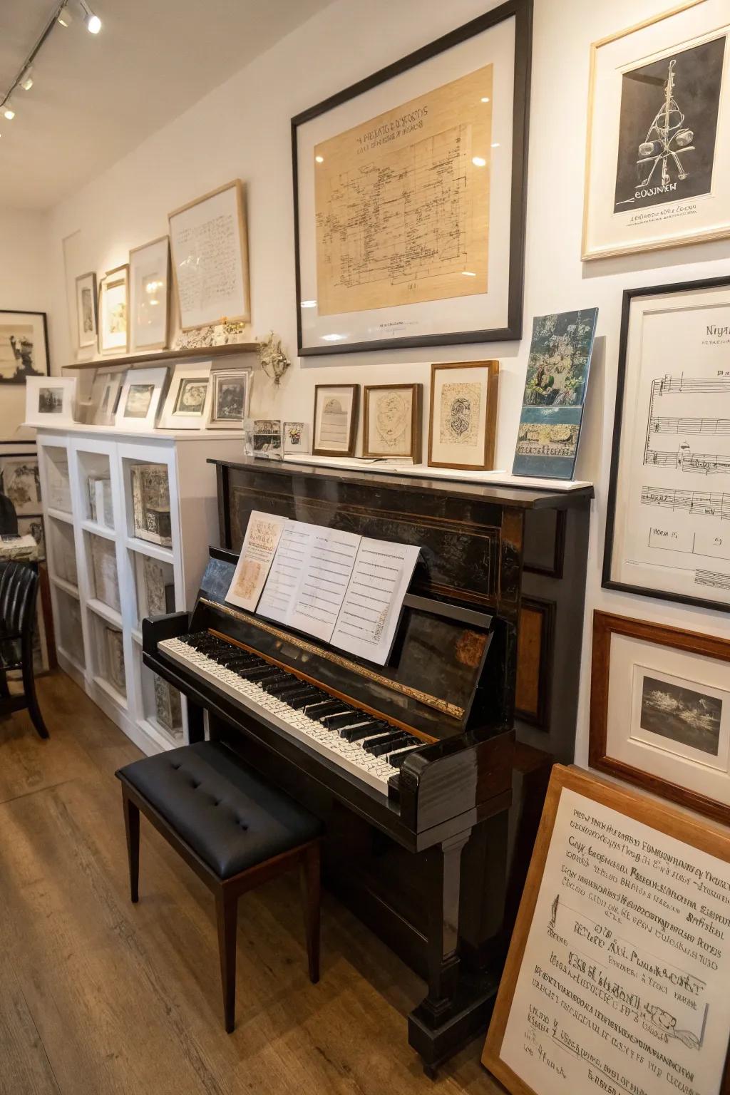 Celebrate the art of music with a dedicated gallery space.