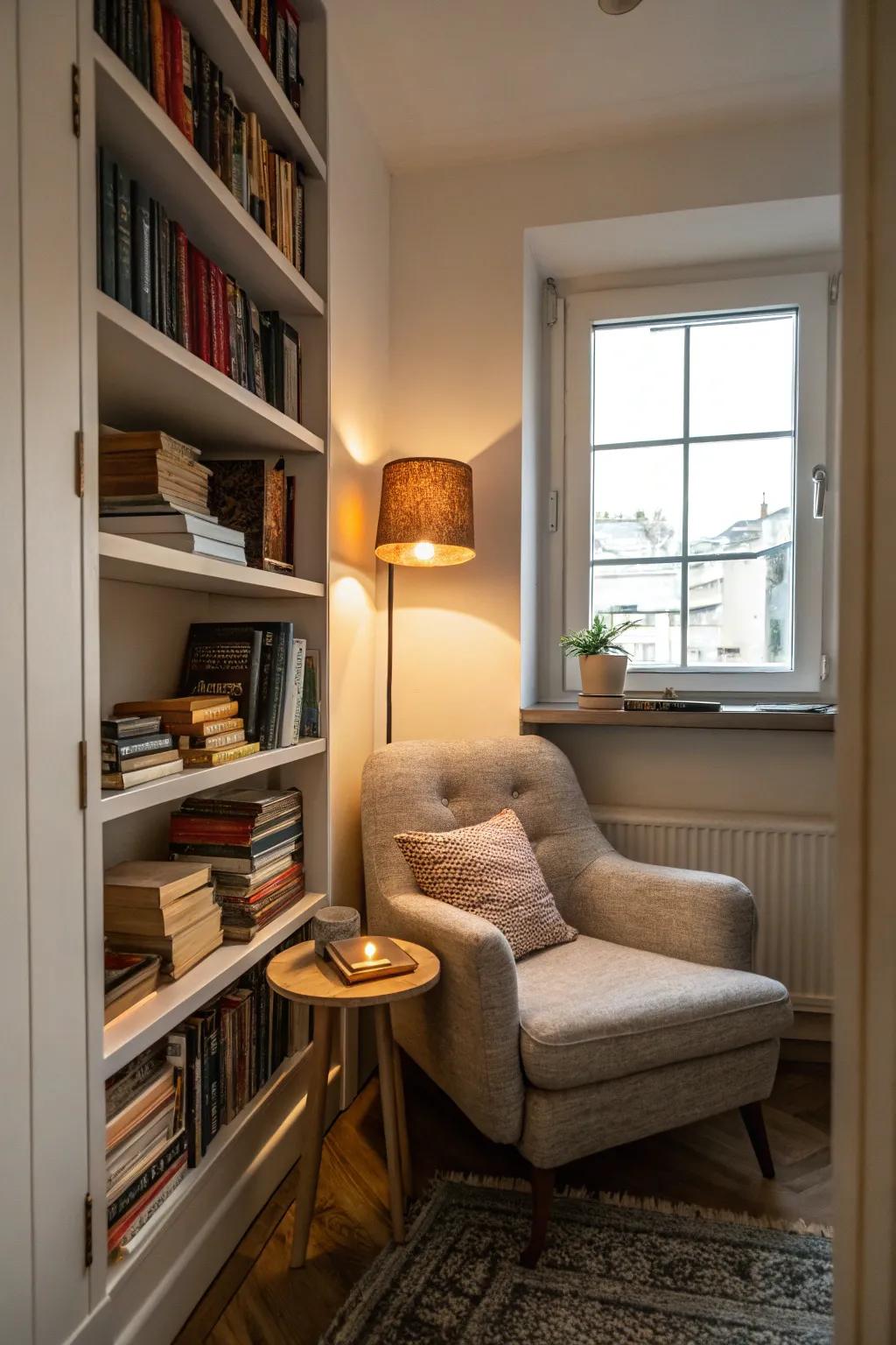 Cozy nooks provide a personal retreat within your apartment.