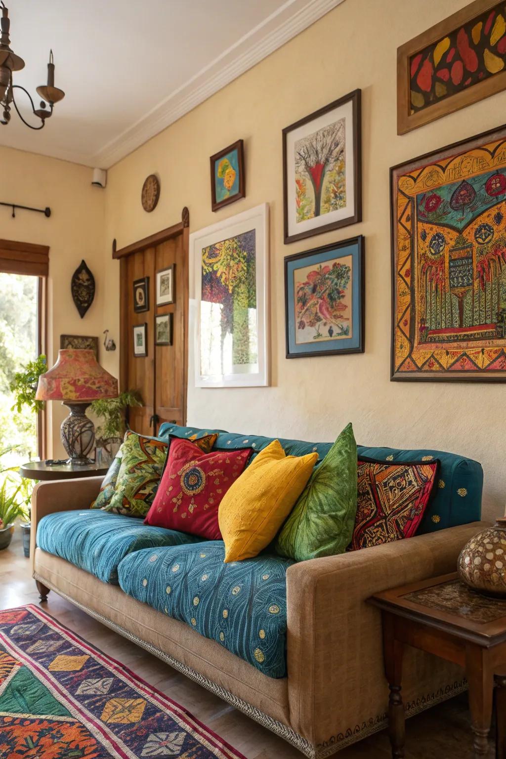 Inject vitality using bold color highlights.