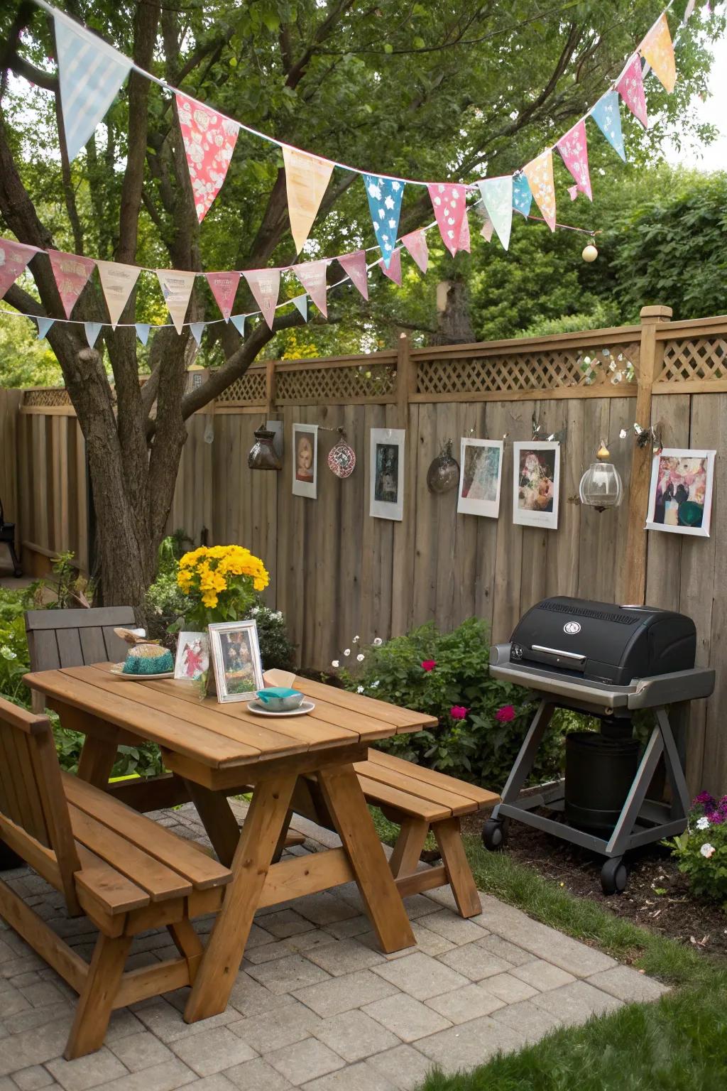 Personal touches make your BBQ area uniquely yours.