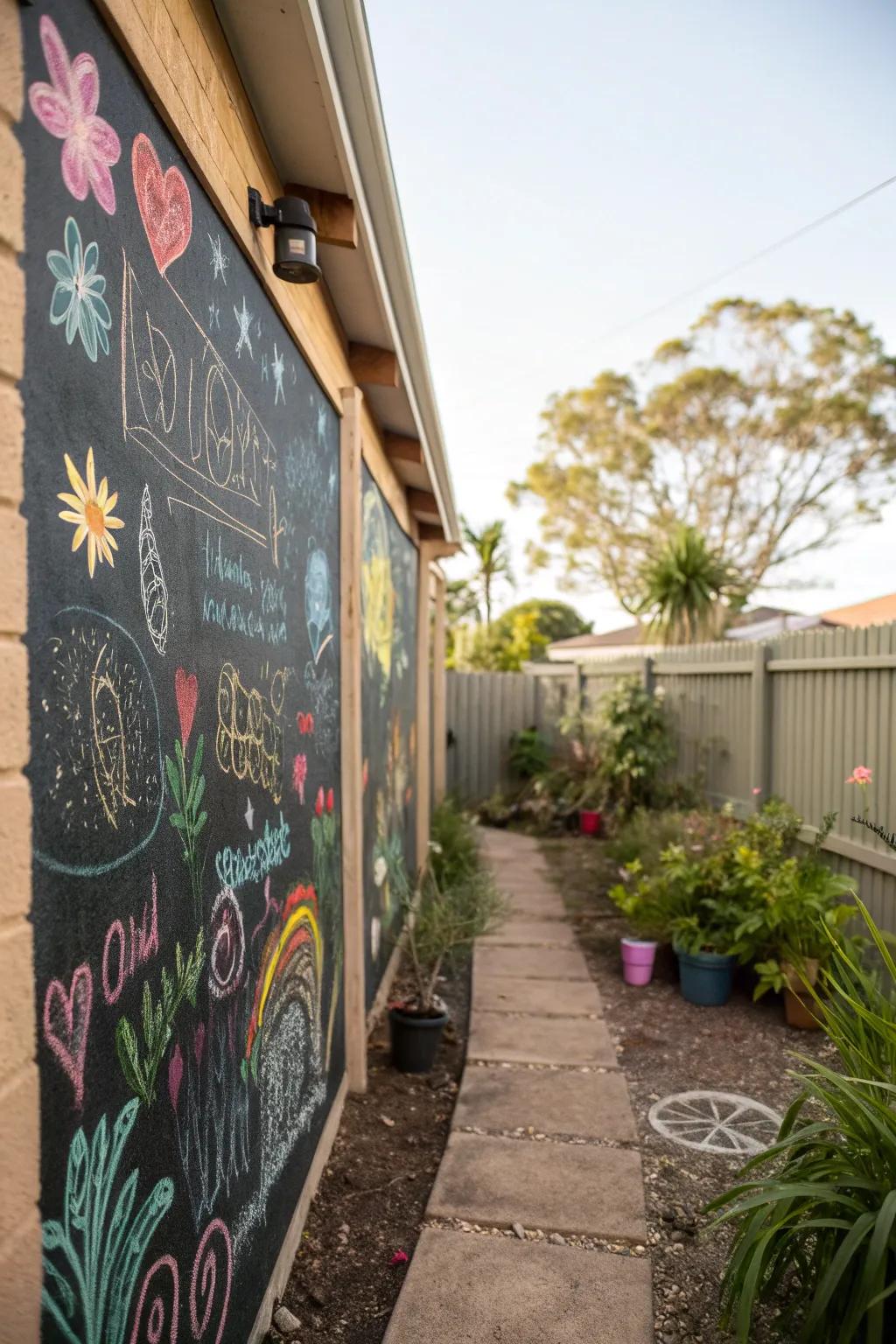 Writing board facades kindle ingenuity.