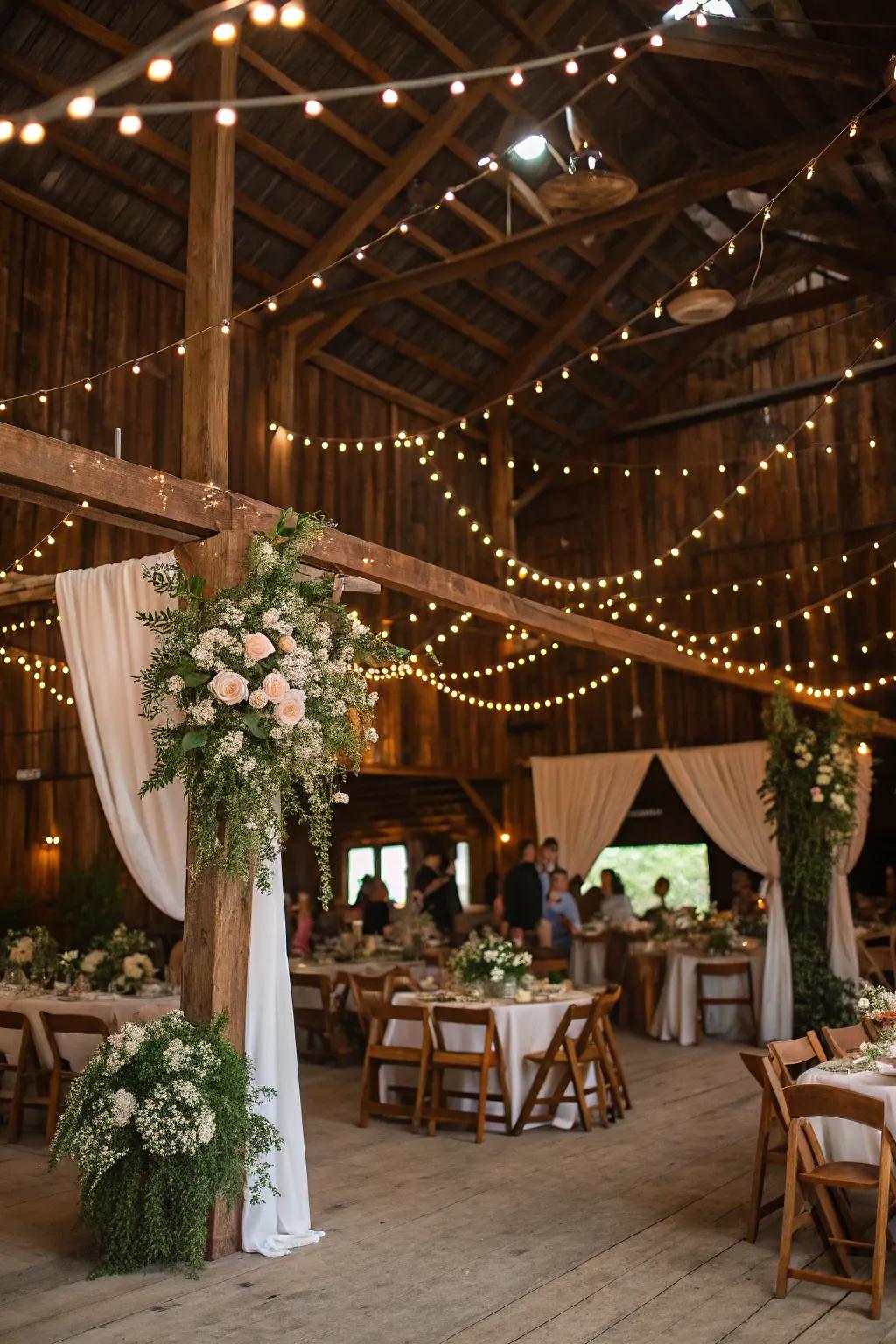 Rustic barns make unforgettable event spots.