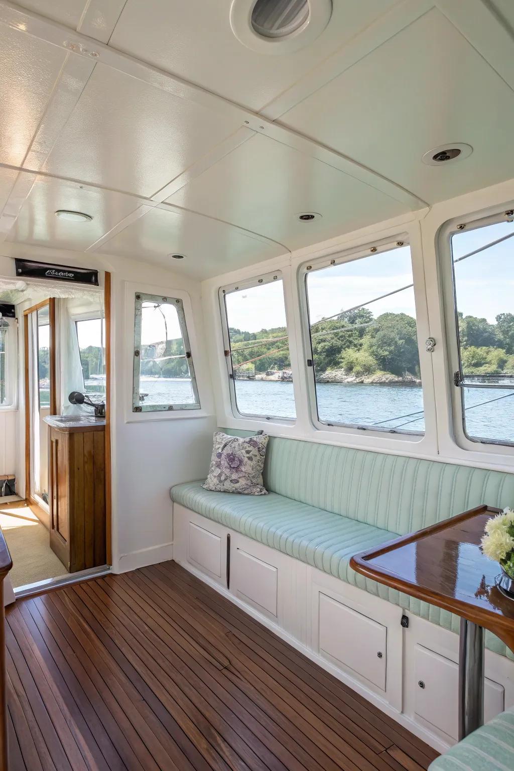 A fresh layer of coating brightens and revitalizes the space.