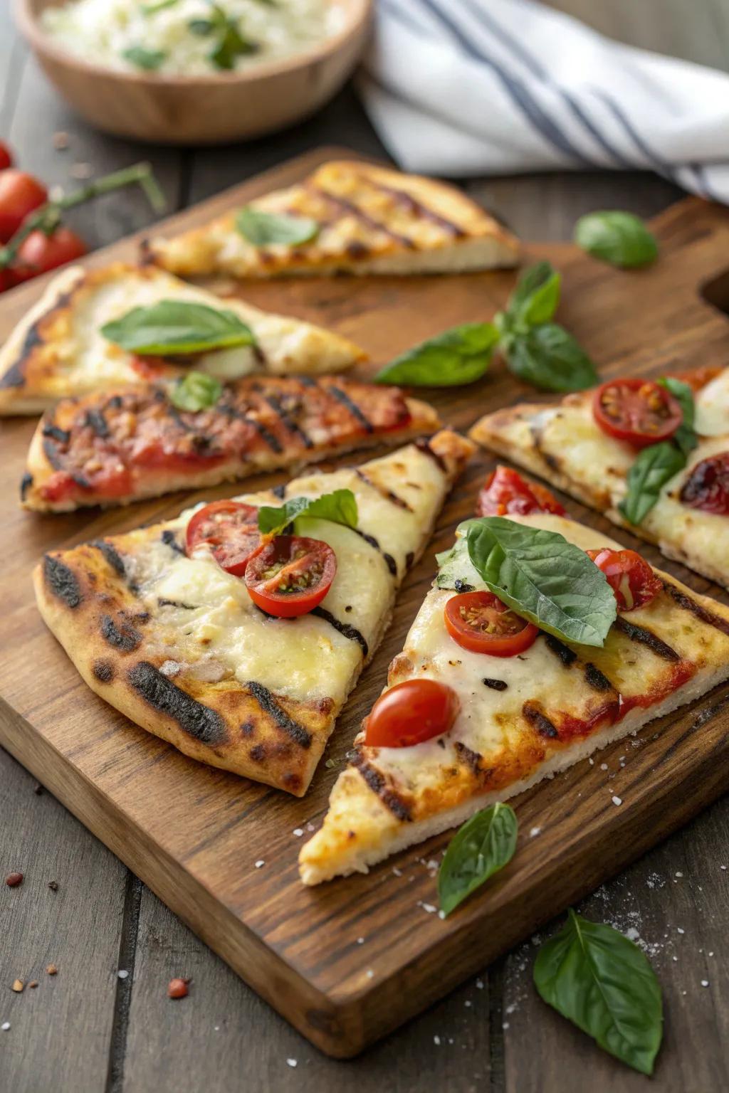 Grilled pizza slices bring a unique and affordable twist to BBQ gatherings.