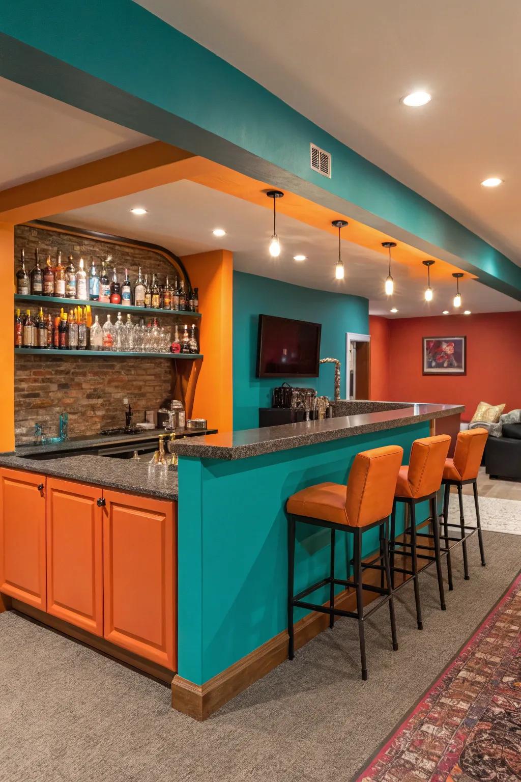 Unexpected color schemes add vibrancy and interest.