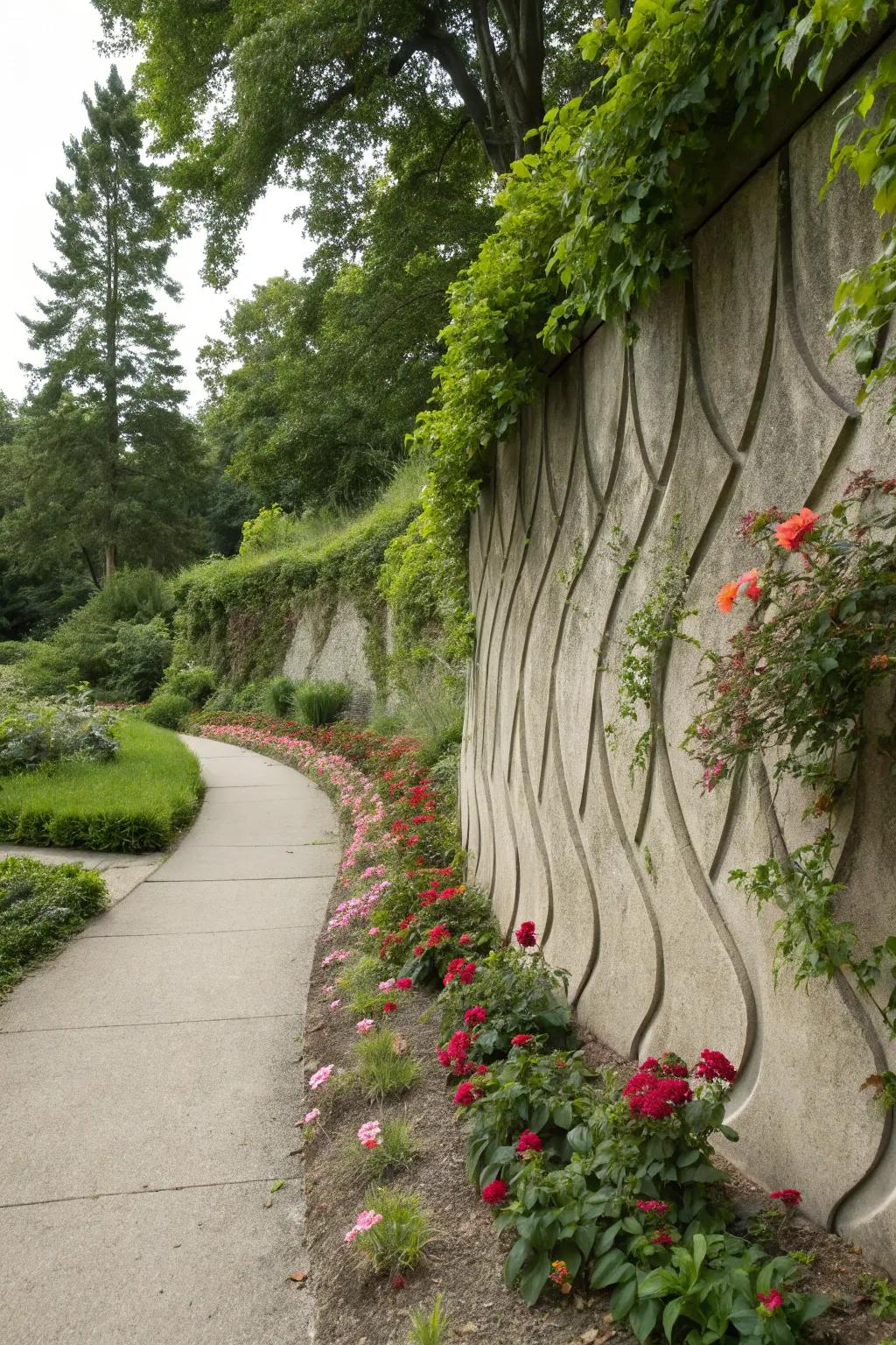 Organic forms establish harmony between structures and nature.