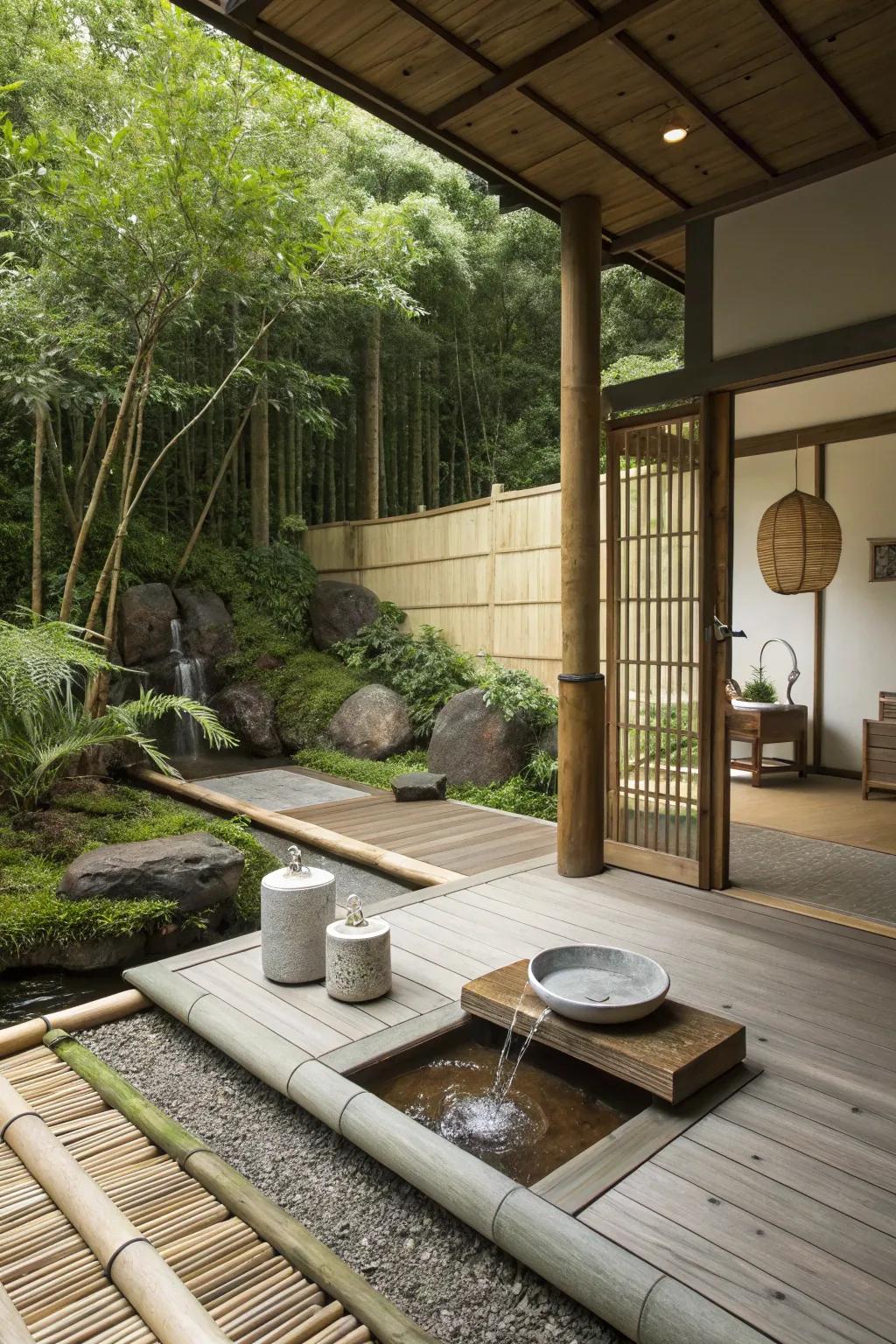 A Zen-inspired deck that offers peace and tranquility.