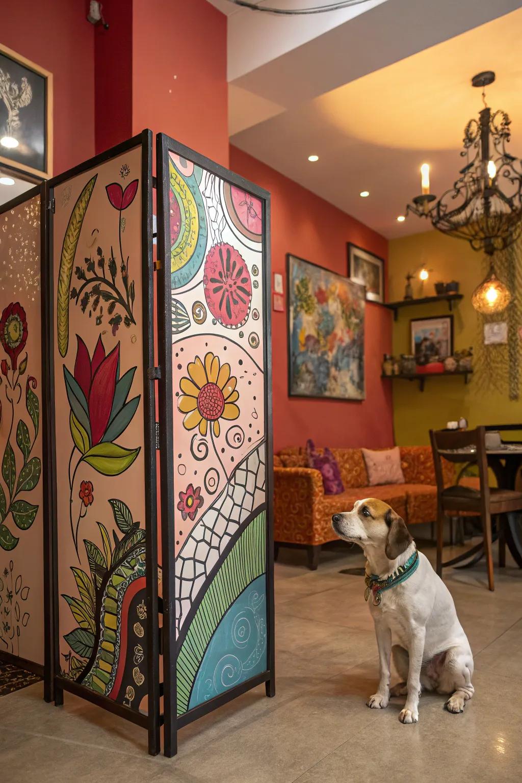 Artistic dividers elevate your space with unique creativity.