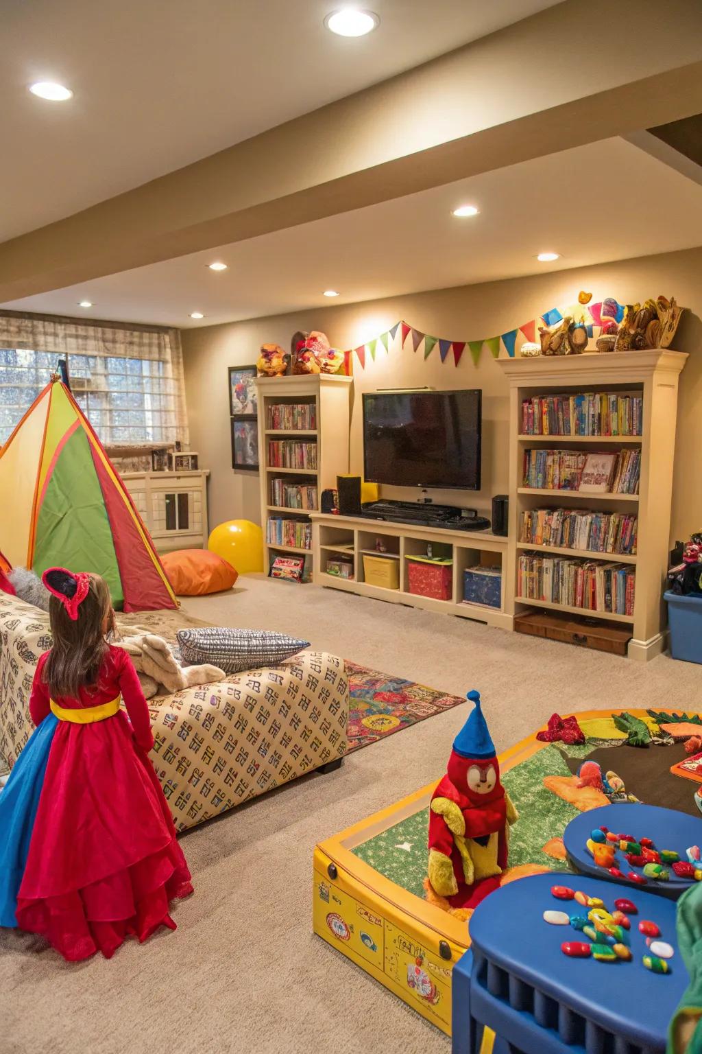 A setting promoting children’s creativity and ingenuity.