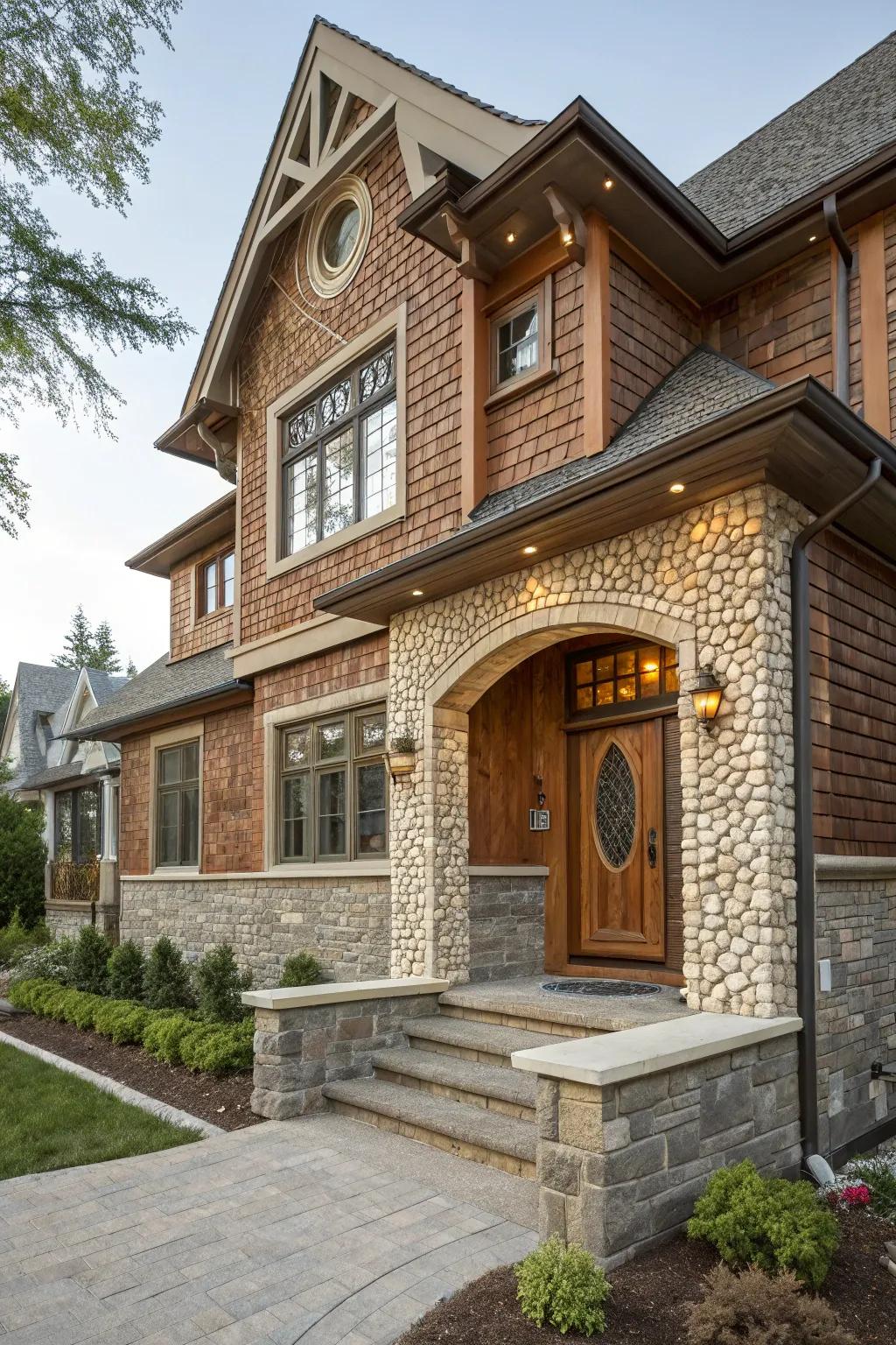 A textured coating for visual intrigue.