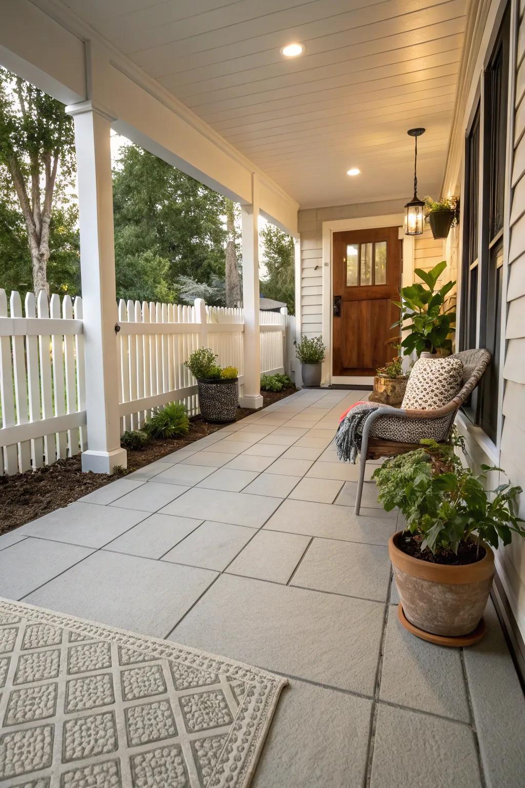 Anti-skid slabs combine safety and style for your porch.