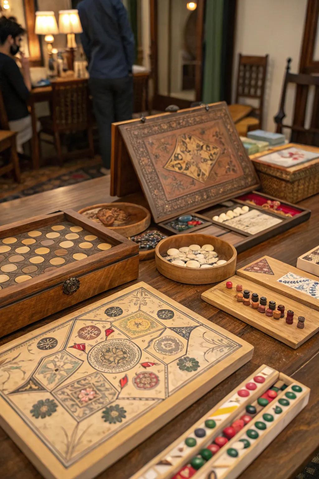Handmade game tiles bring a personalized flair to your space.