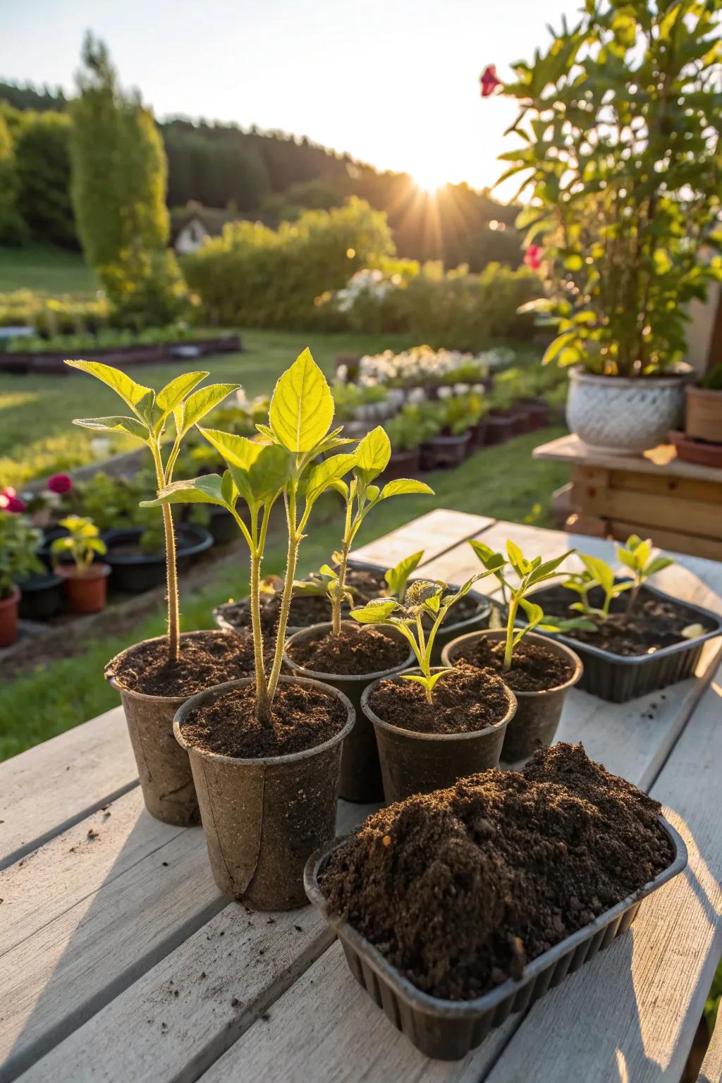 Growing from cuttings is an economical method to expand your garden.
