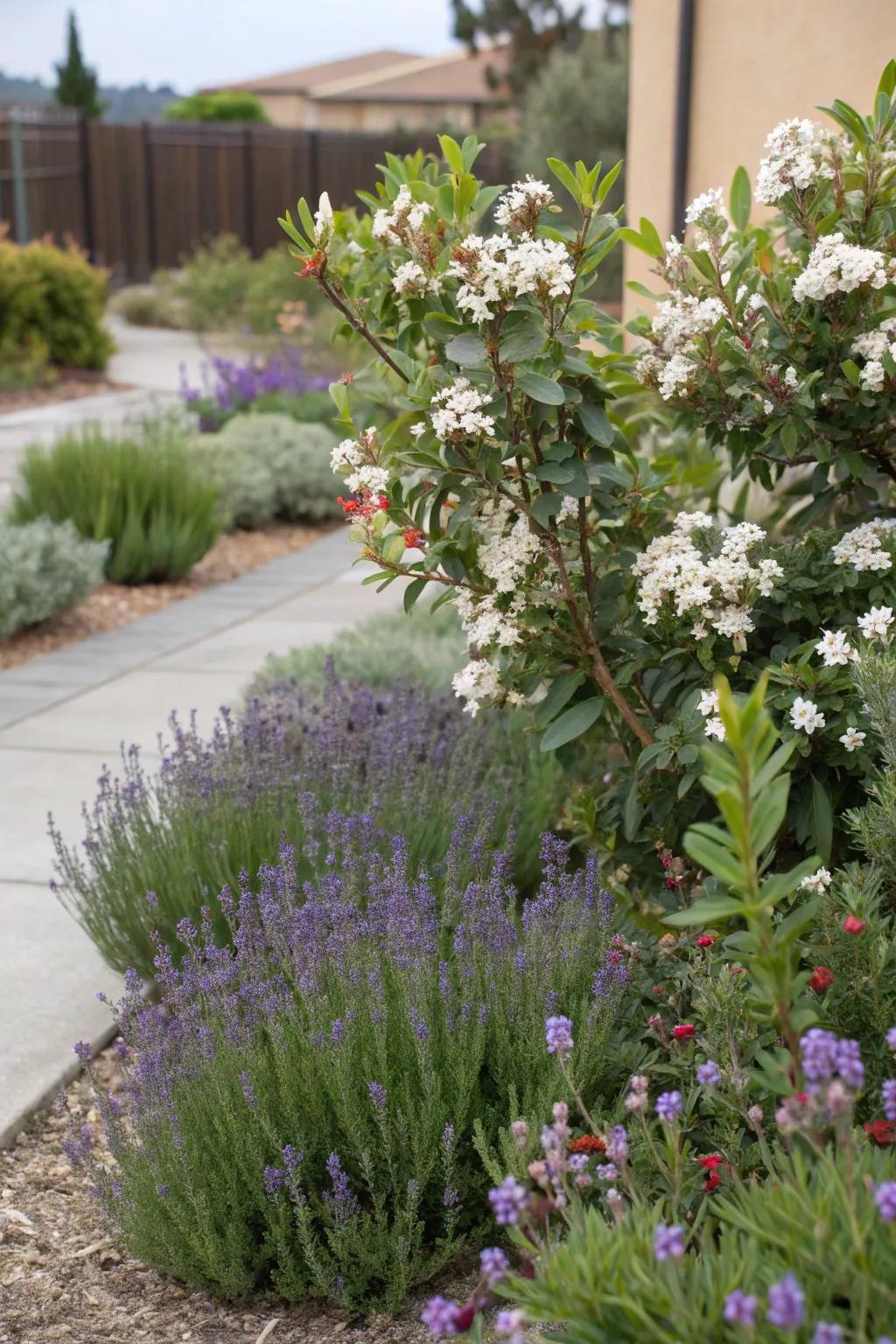 Pair Indian hawthorn with companions for a colorful garden.