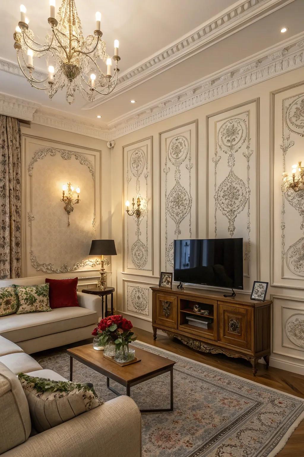 Vintage panels that bring a touch of nostalgia.