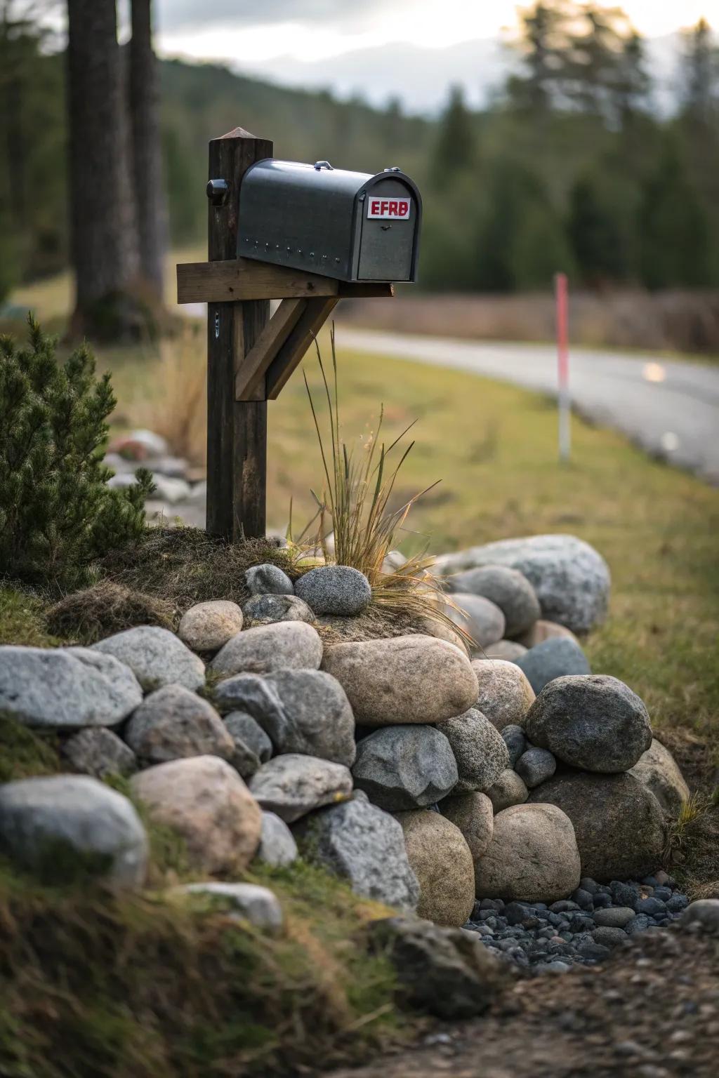 Levitating stones craft a captivating visual illusion.
