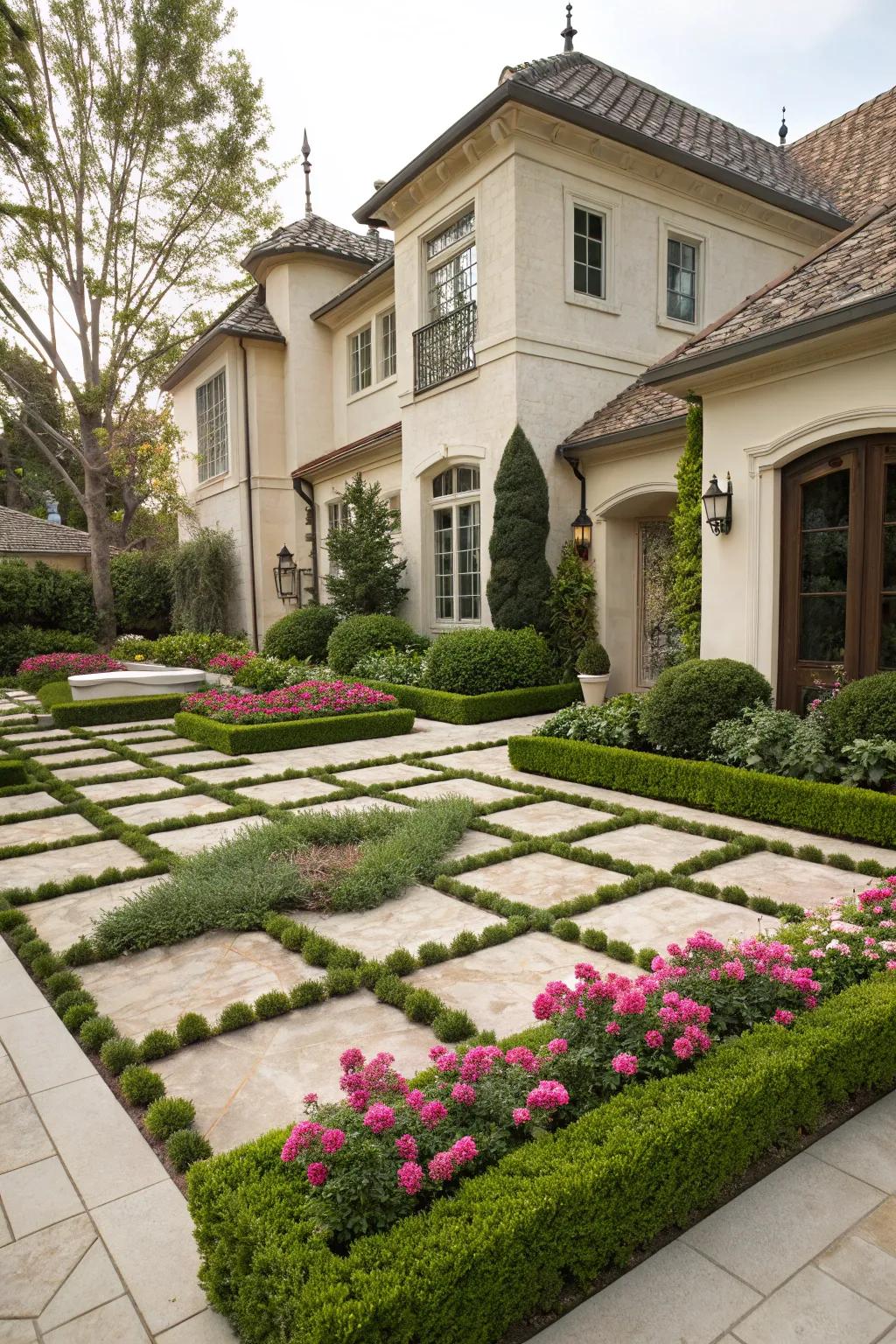 Striking plant silhouettes add artistic flair.