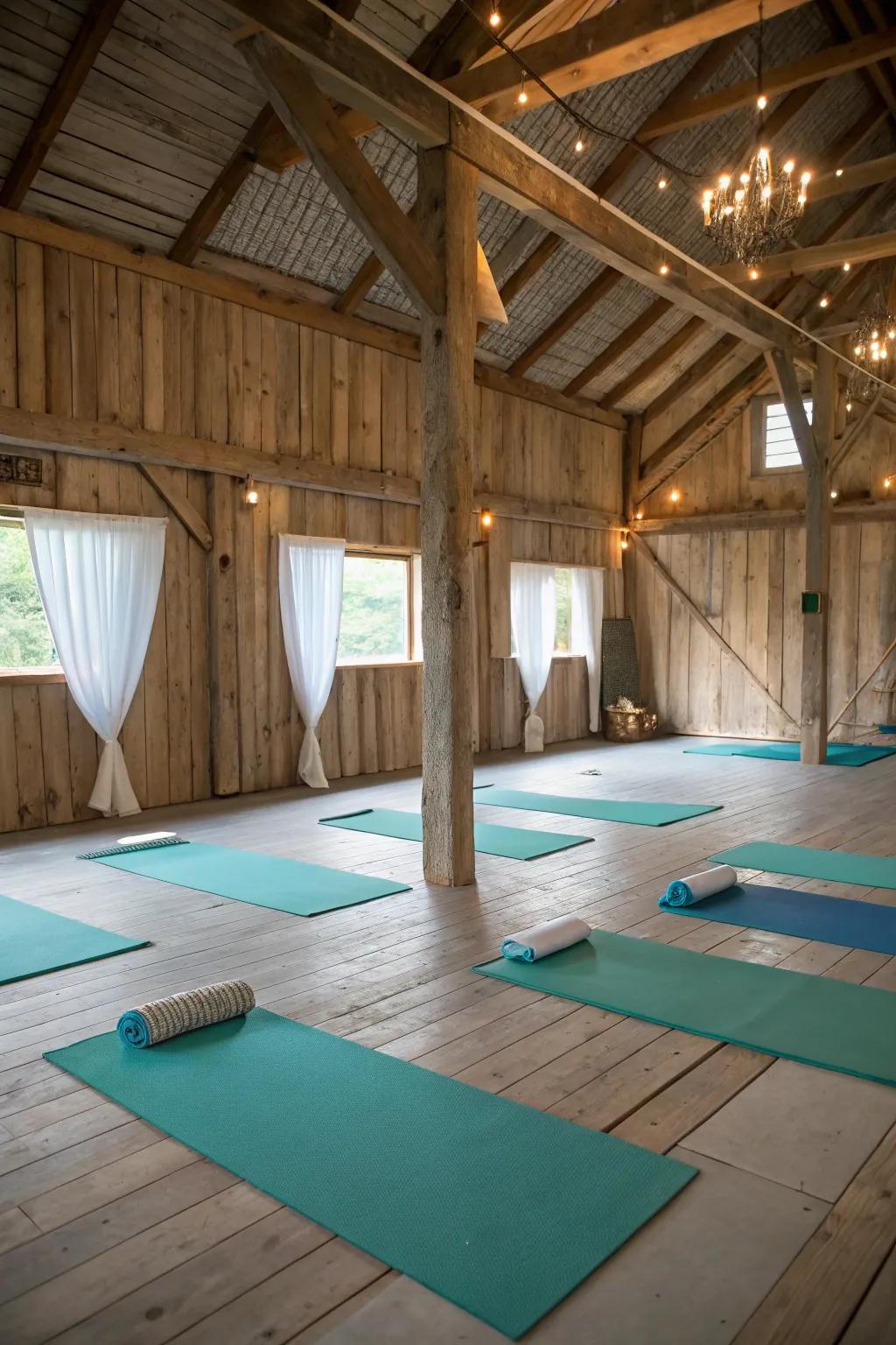 Find tranquility by building a pole barn yoga zone.