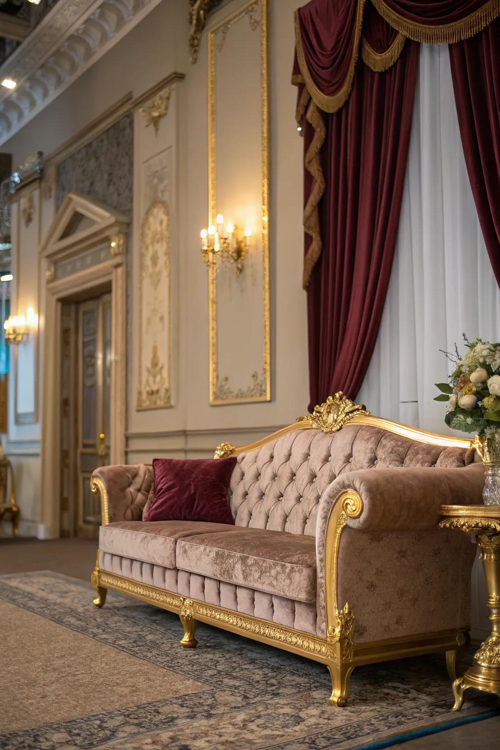 A space enhanced by luxurious touches for a sophisticated feel.