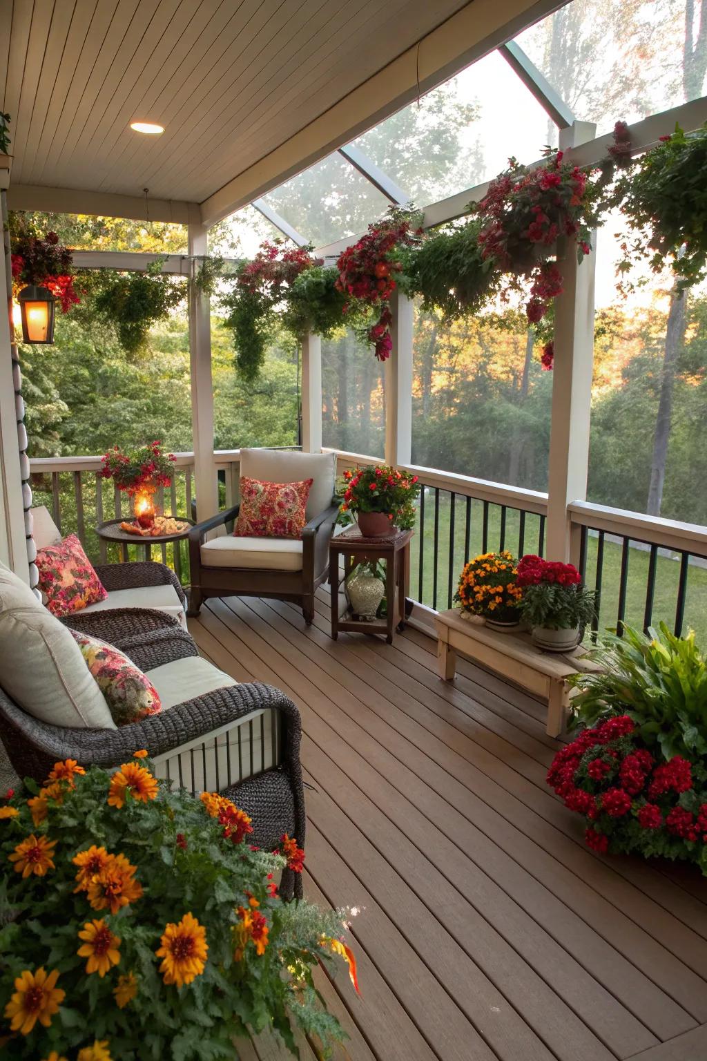 A porch that celebrates the beauty of every season.