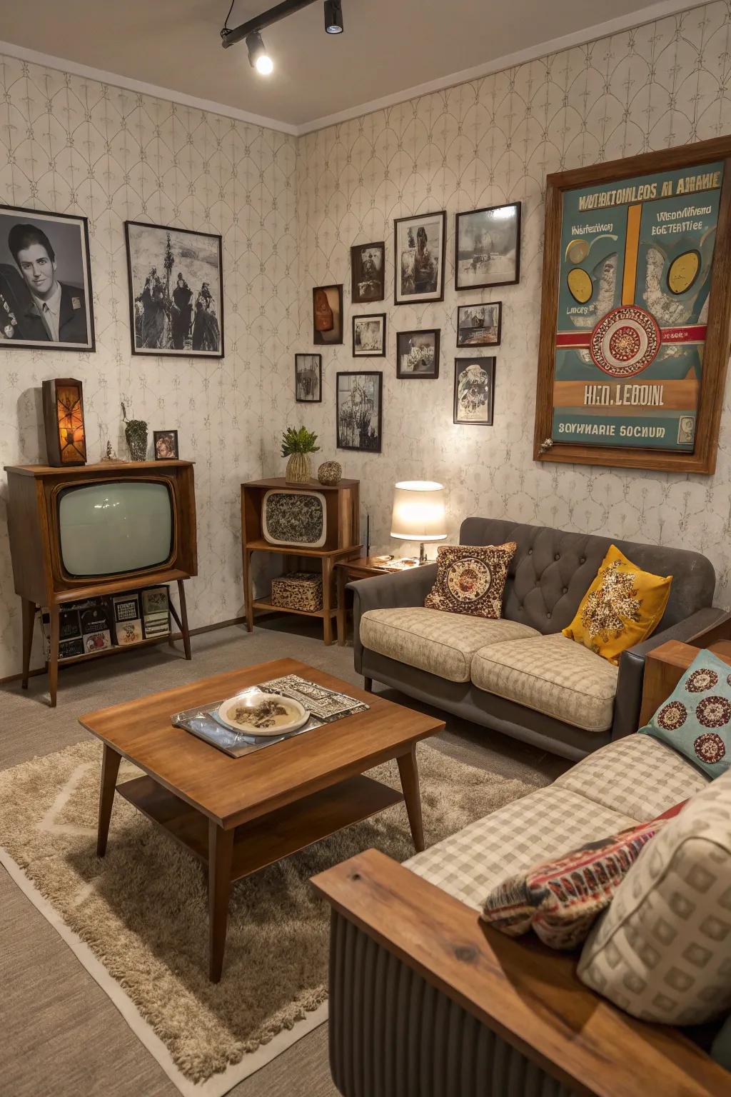 Add character with vintage finds in your Sims 4 living room.