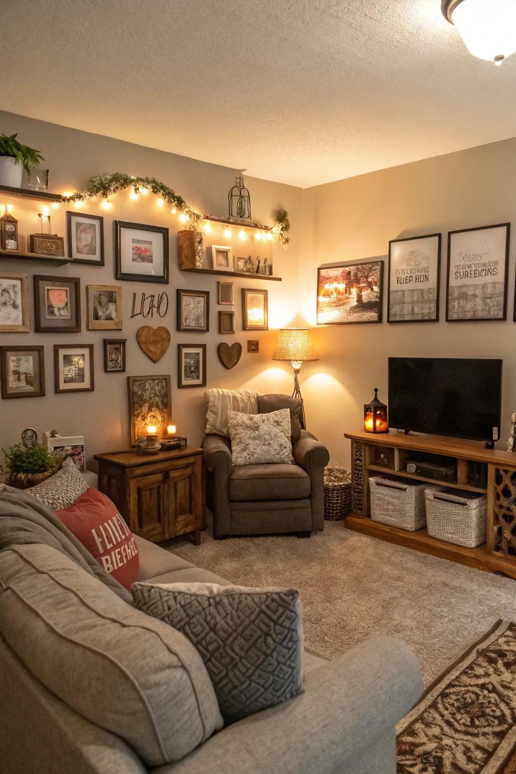 Individual touches make it feel like home.