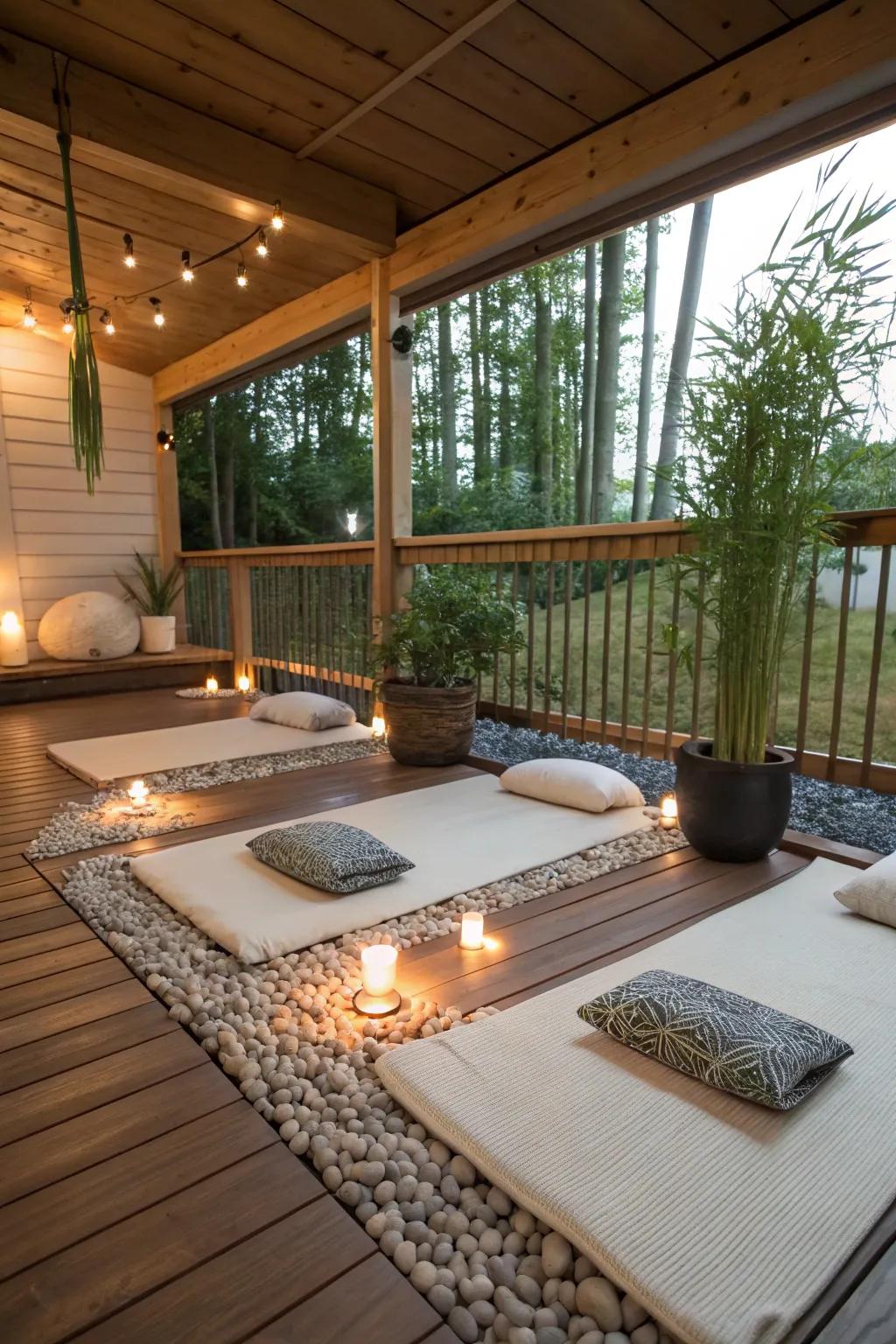 Find your inner calm in a peaceful meditation corner.