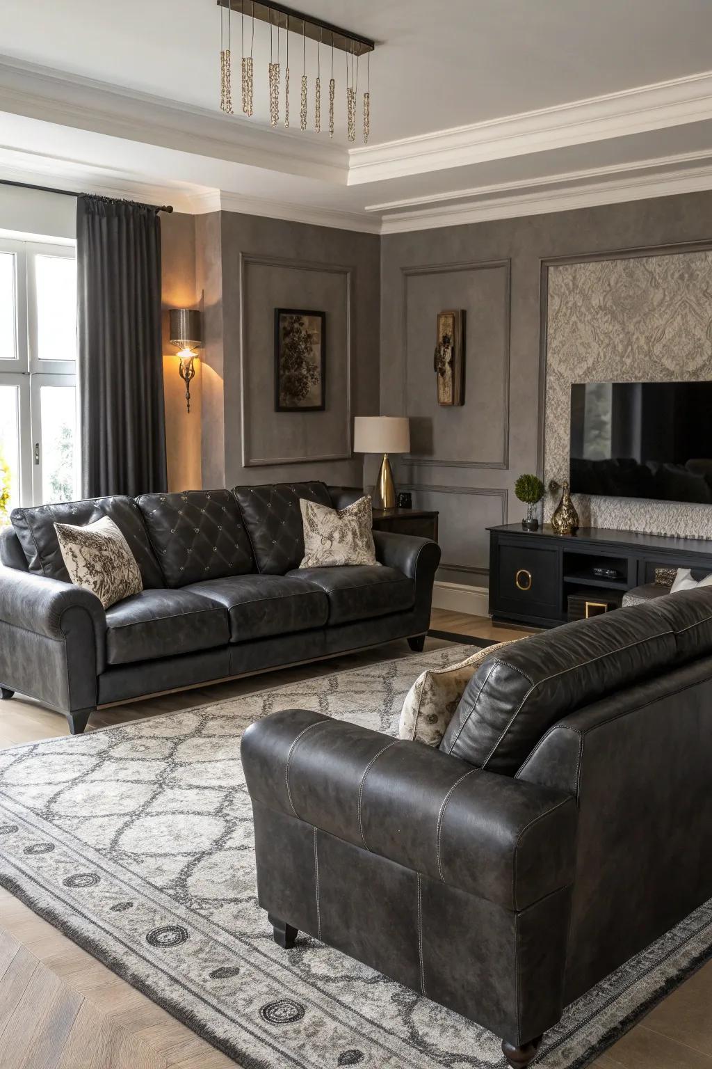 Unusual textures add sophistication and tactile interest.