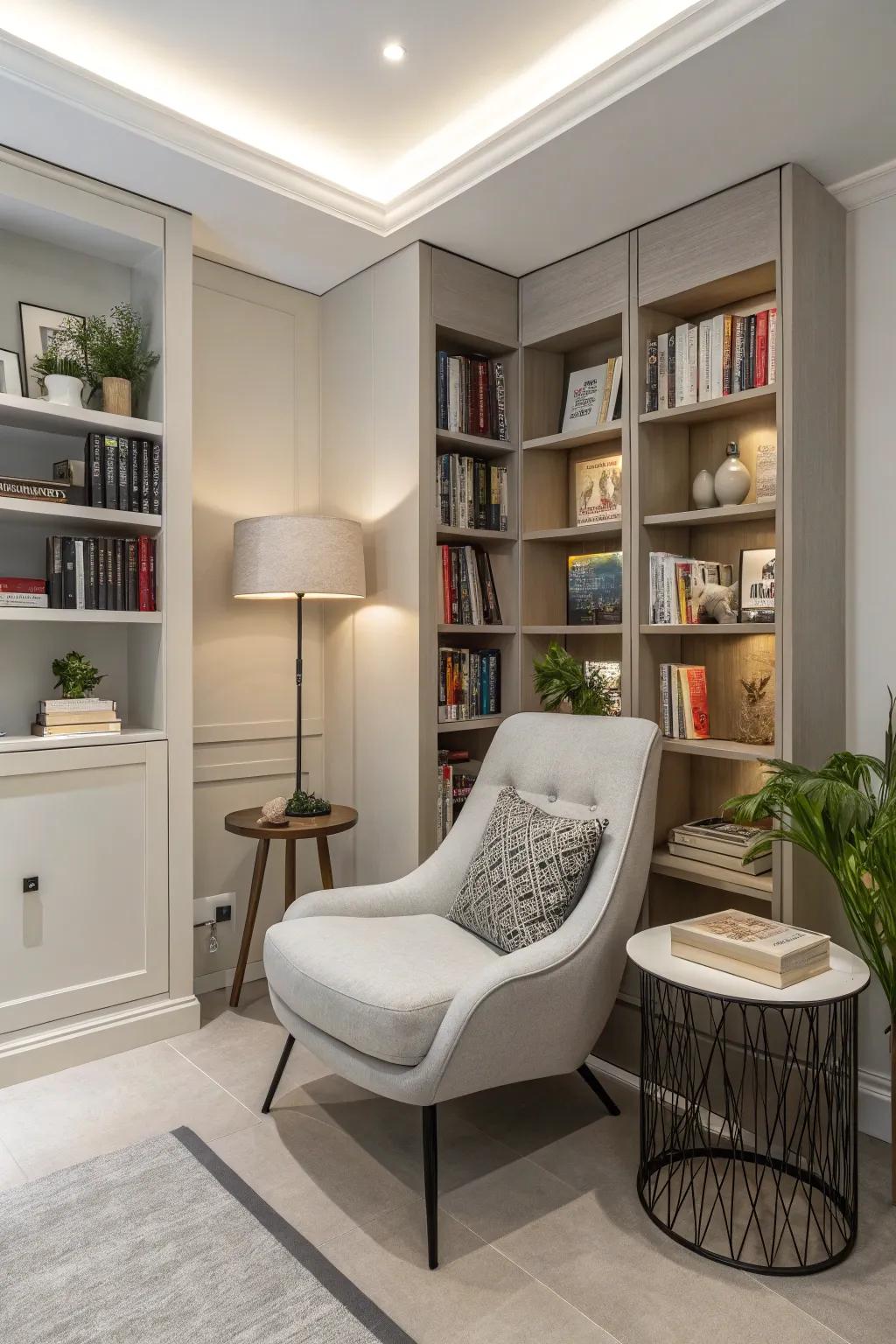 A modern-day nook intertwining sophistication with modern design.