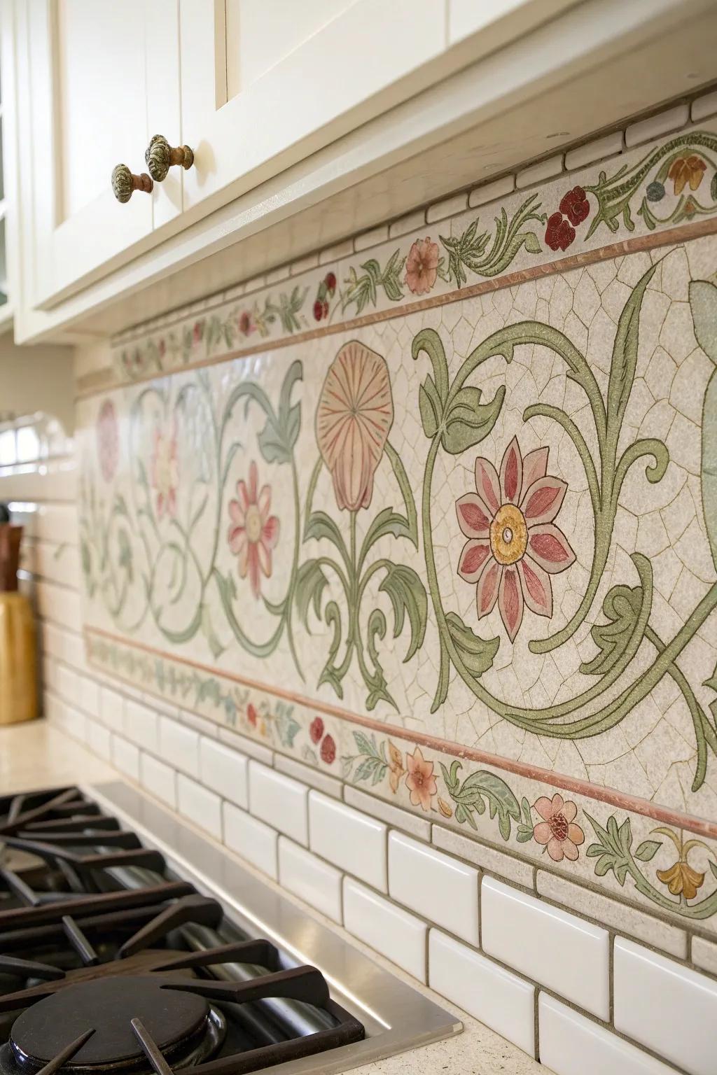 Step back in time with vintage-inspired mosaic tiles that bring timeless charm to your space.