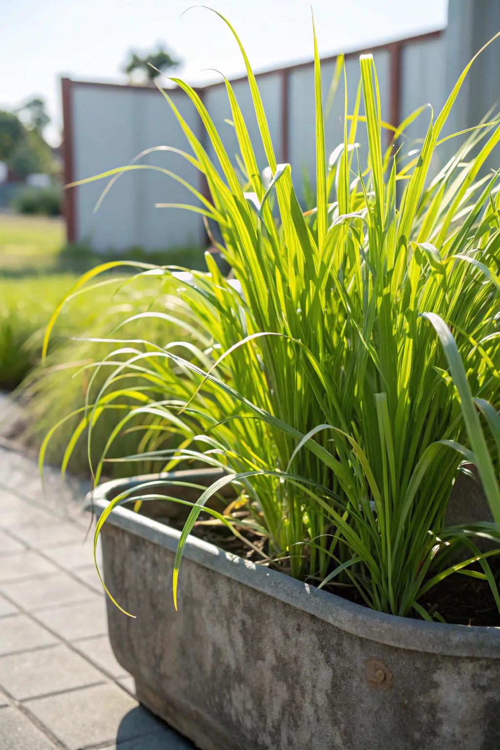 Lemon Grass offers both beauty and utility.