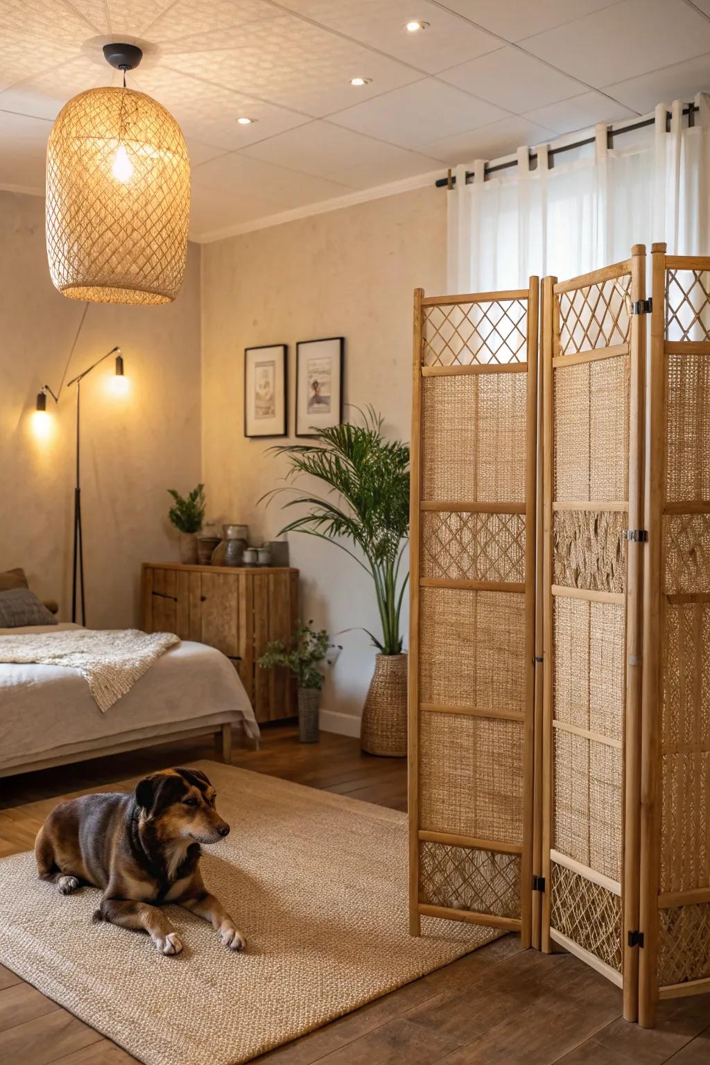 Natural materials bring an organic and calming touch to your space.