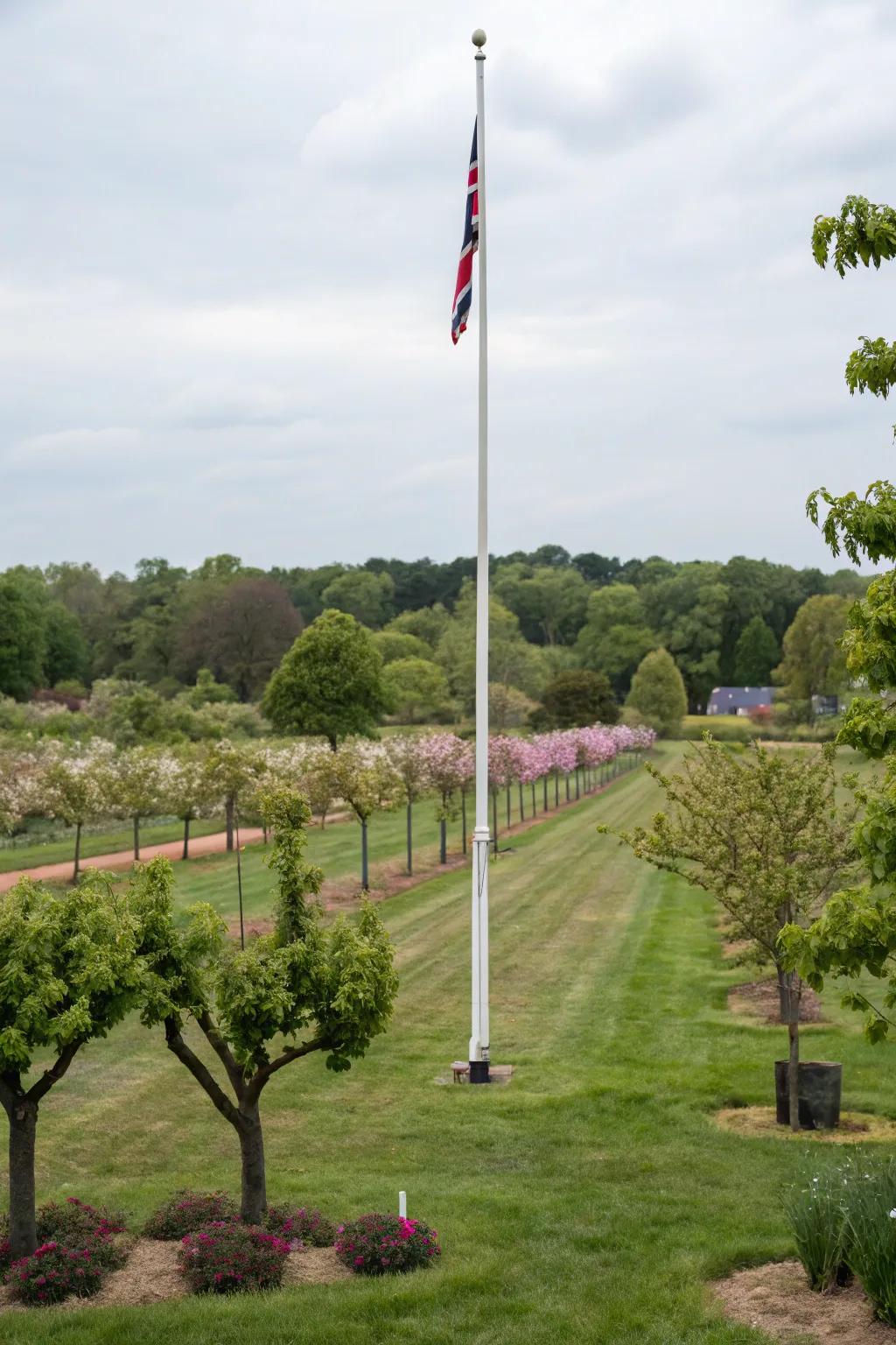 Small fruit groves provide fresh fruit and visual appeal.