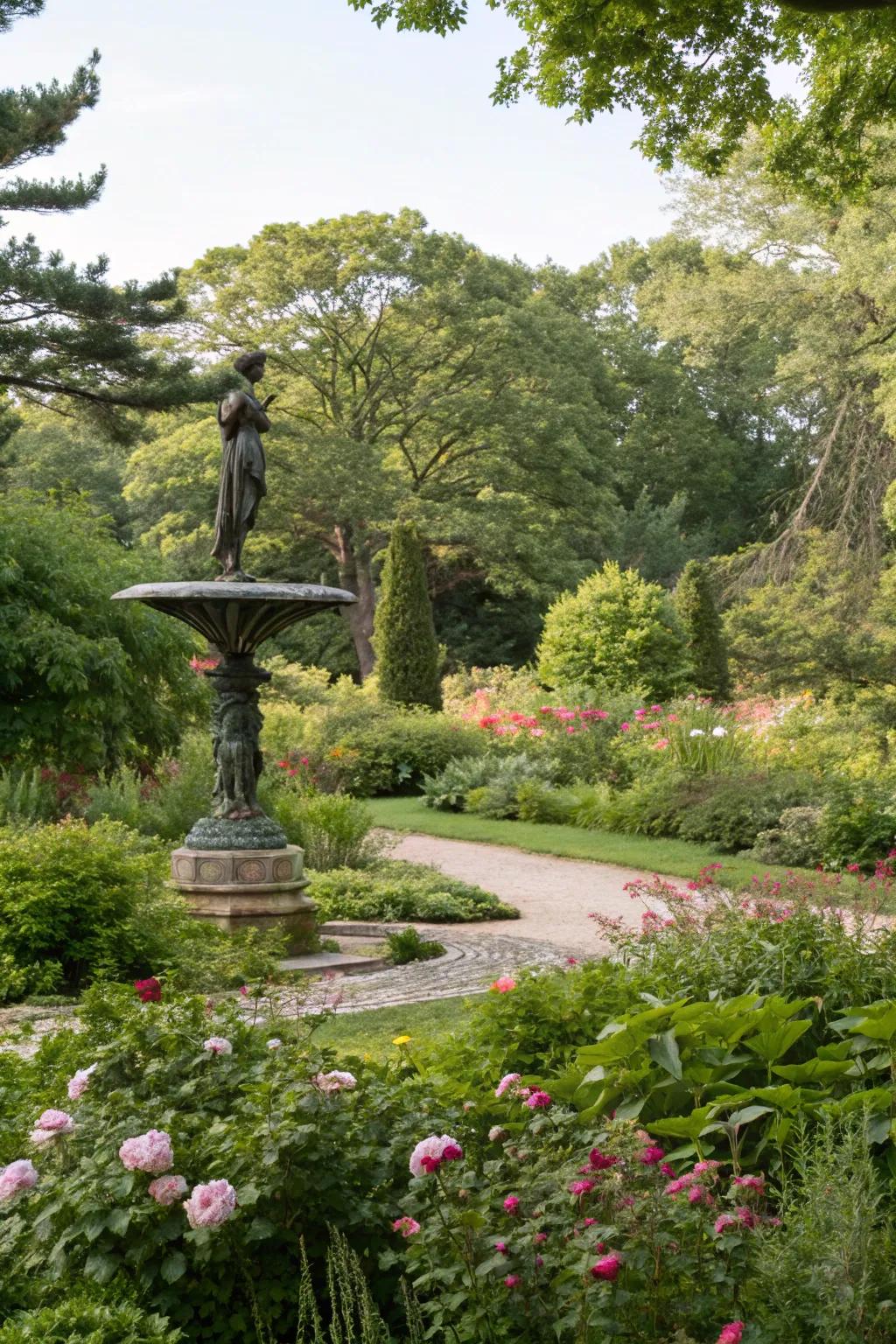 A unique garden sculpture adding character.