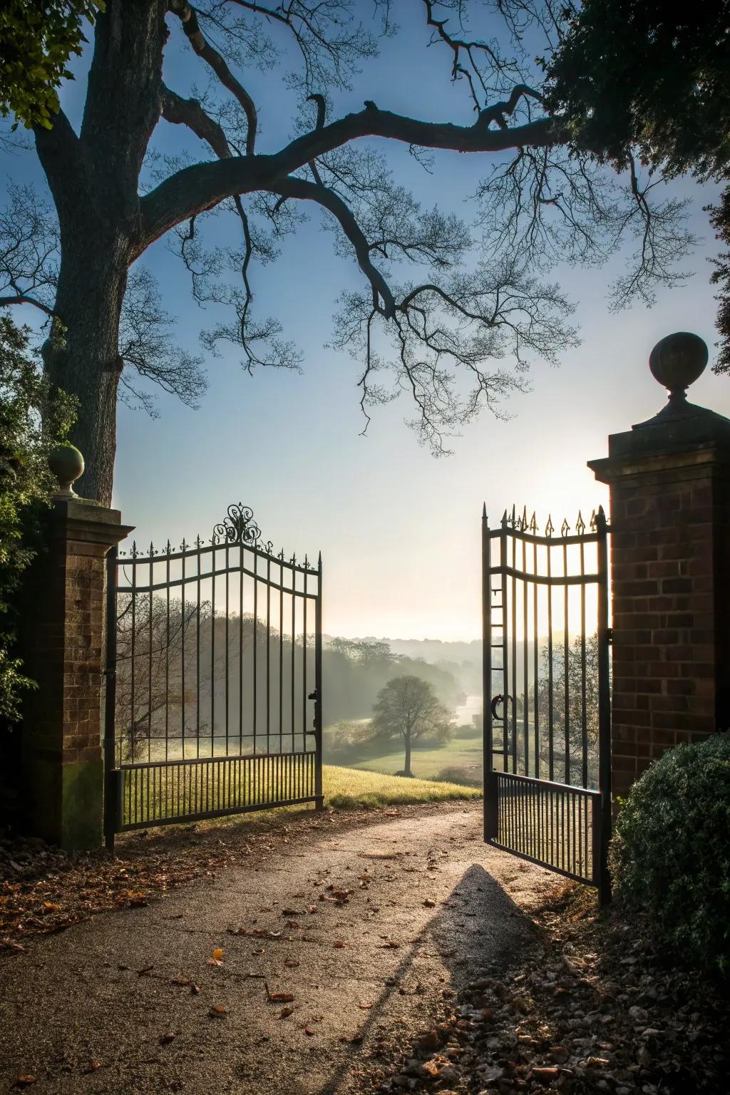 A soaring gate layout offers a futuristic aesthetic.