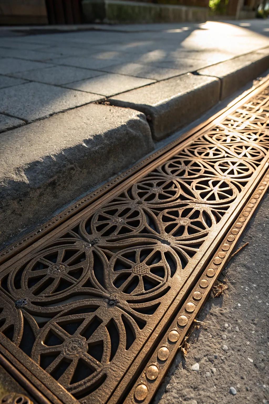 Elevate your curb appeal with stunning decorative grates that blend function and style.
