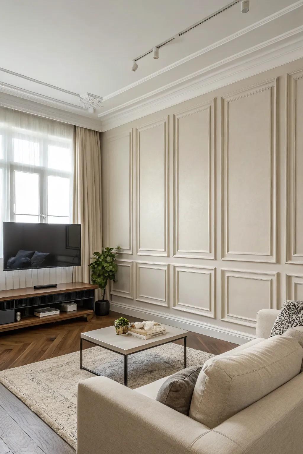 Minimalist panels for a serene, uncluttered look.