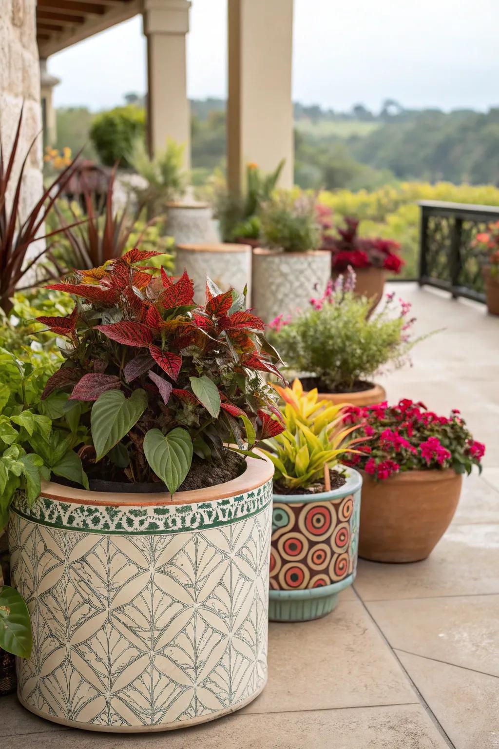 Container gardens offer flexibility and style to any space.